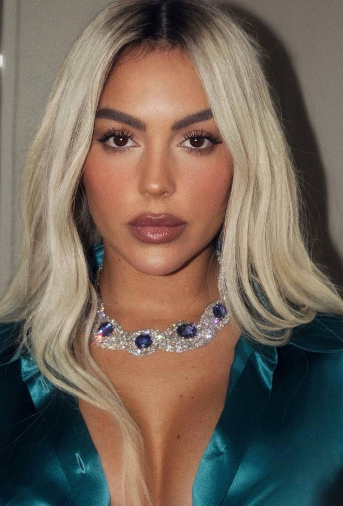 Georgina Rodríguez sorprende con cambio de look: aparece rubia al estilo Kim Kardashian