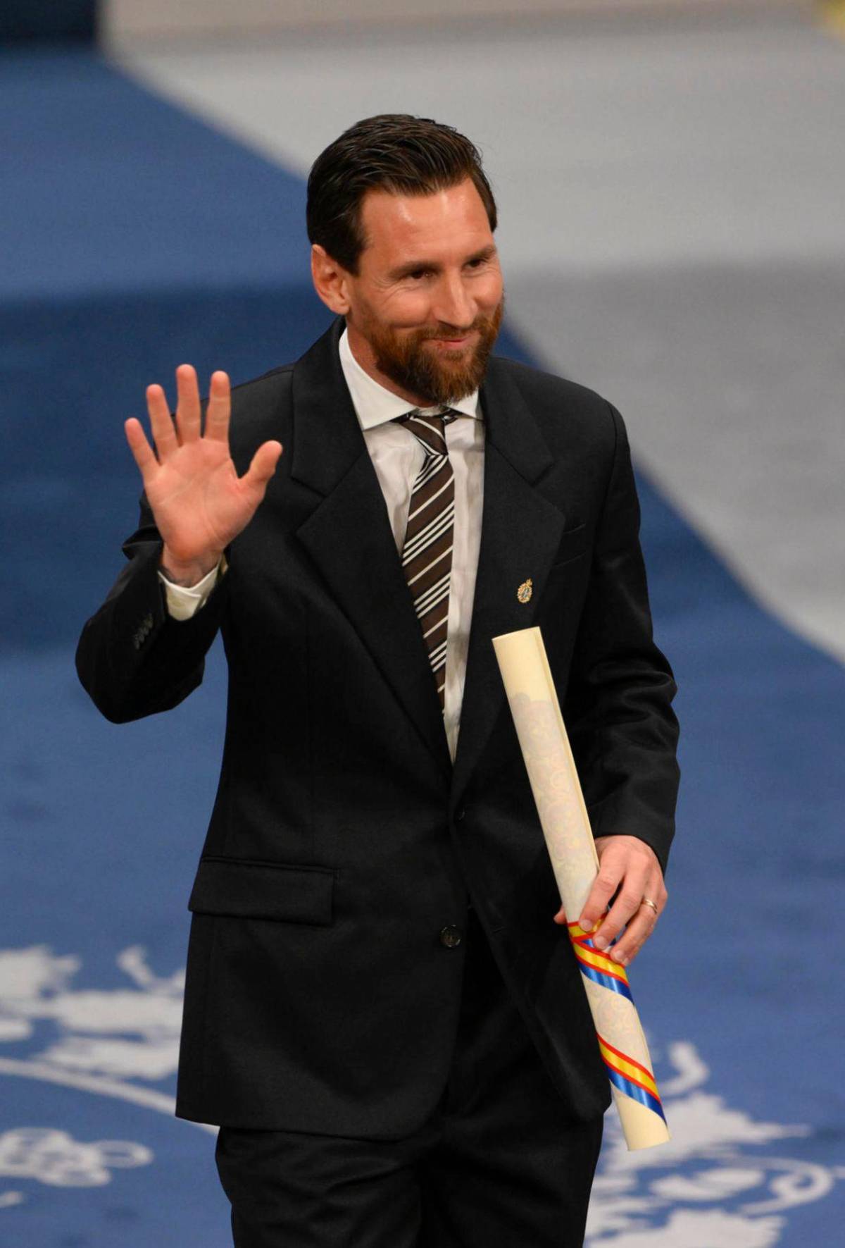 Messi sorprende: lo que hizo el 10 argentino mientras se entregaba el Balón de Oro