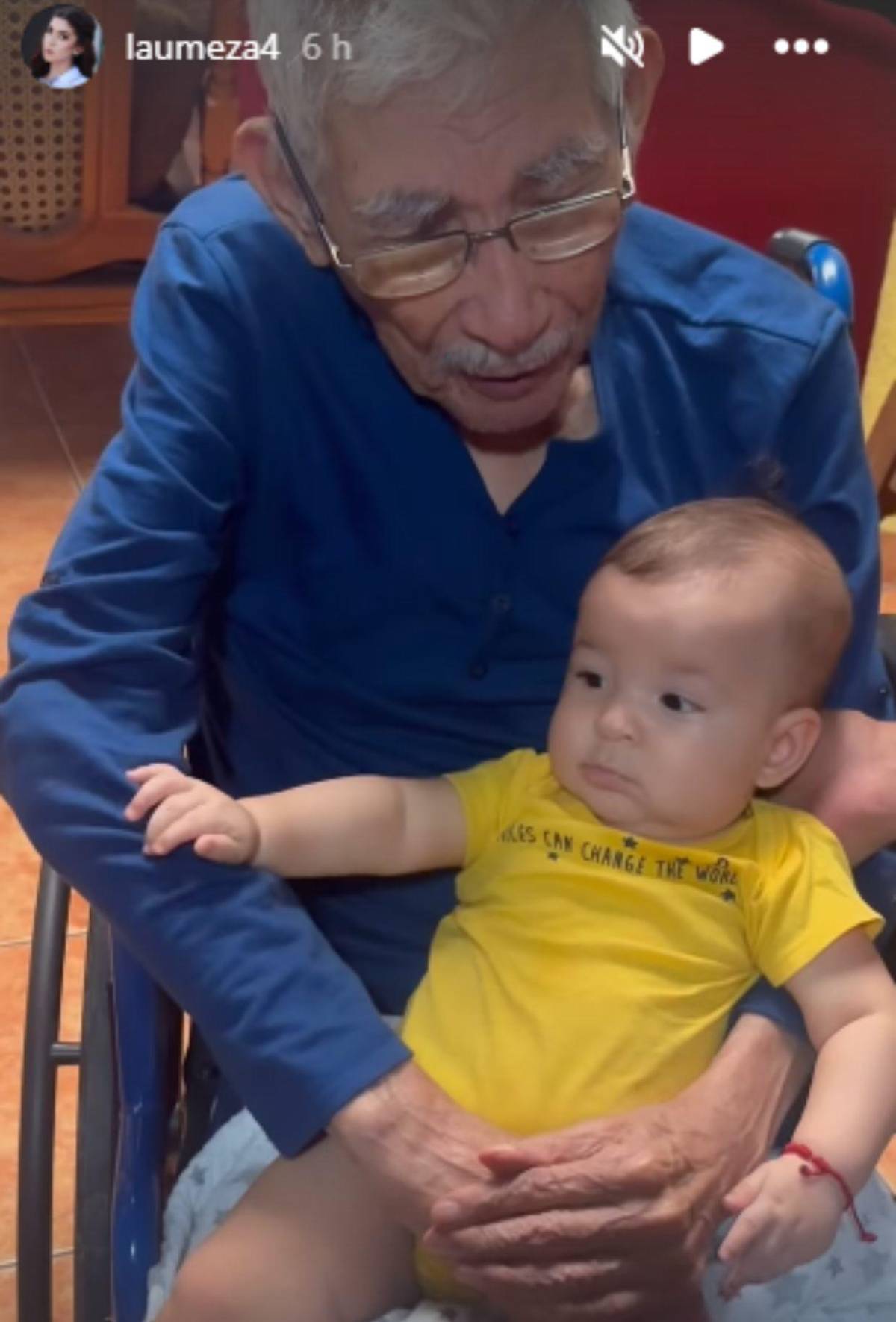 Laura Meza lamenta la muerte de su abuelo, el periodista Leónidas Meza Recarte