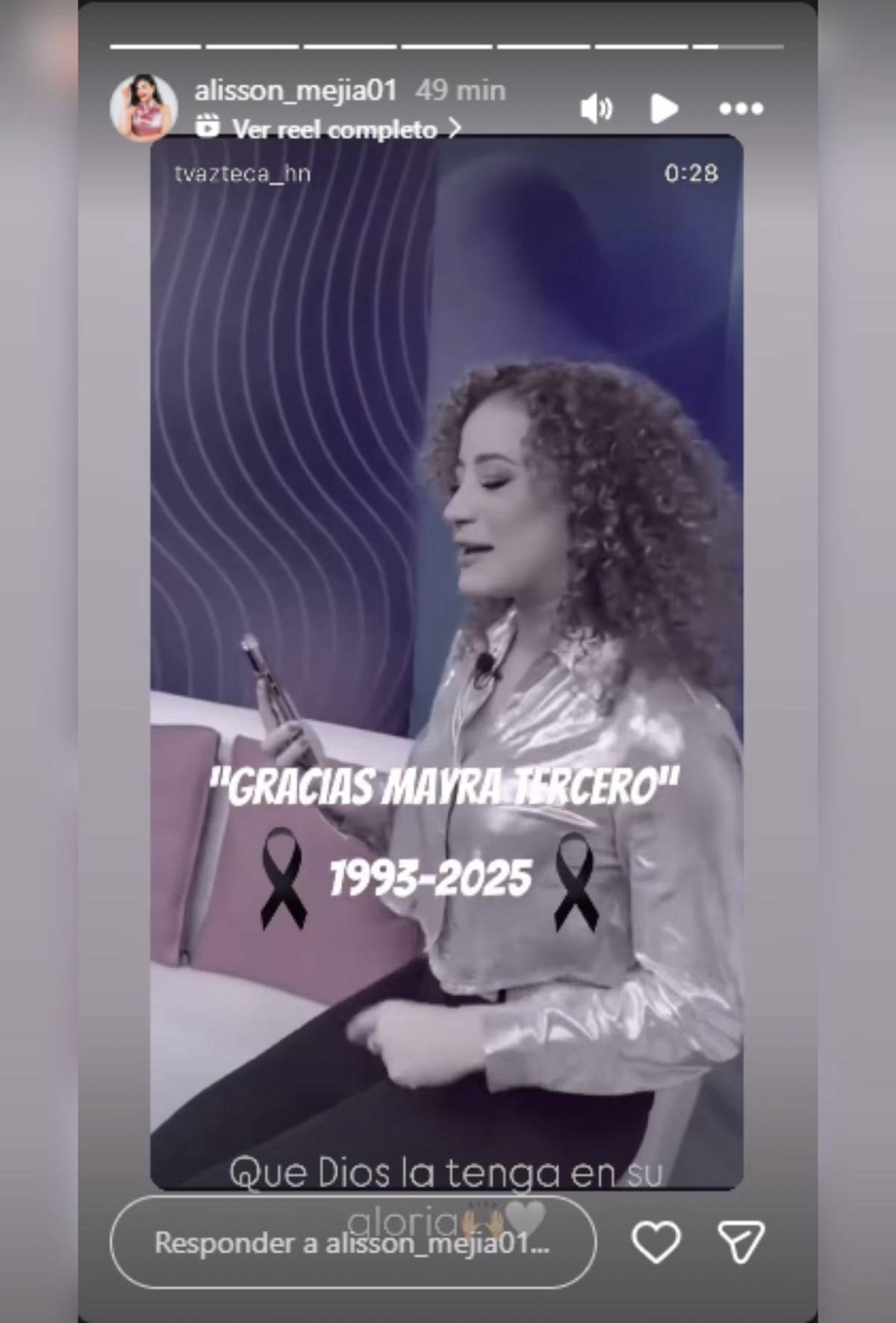 Periodistas, presentadores y creadores de contenido lloran muerte de Mayra Tercero