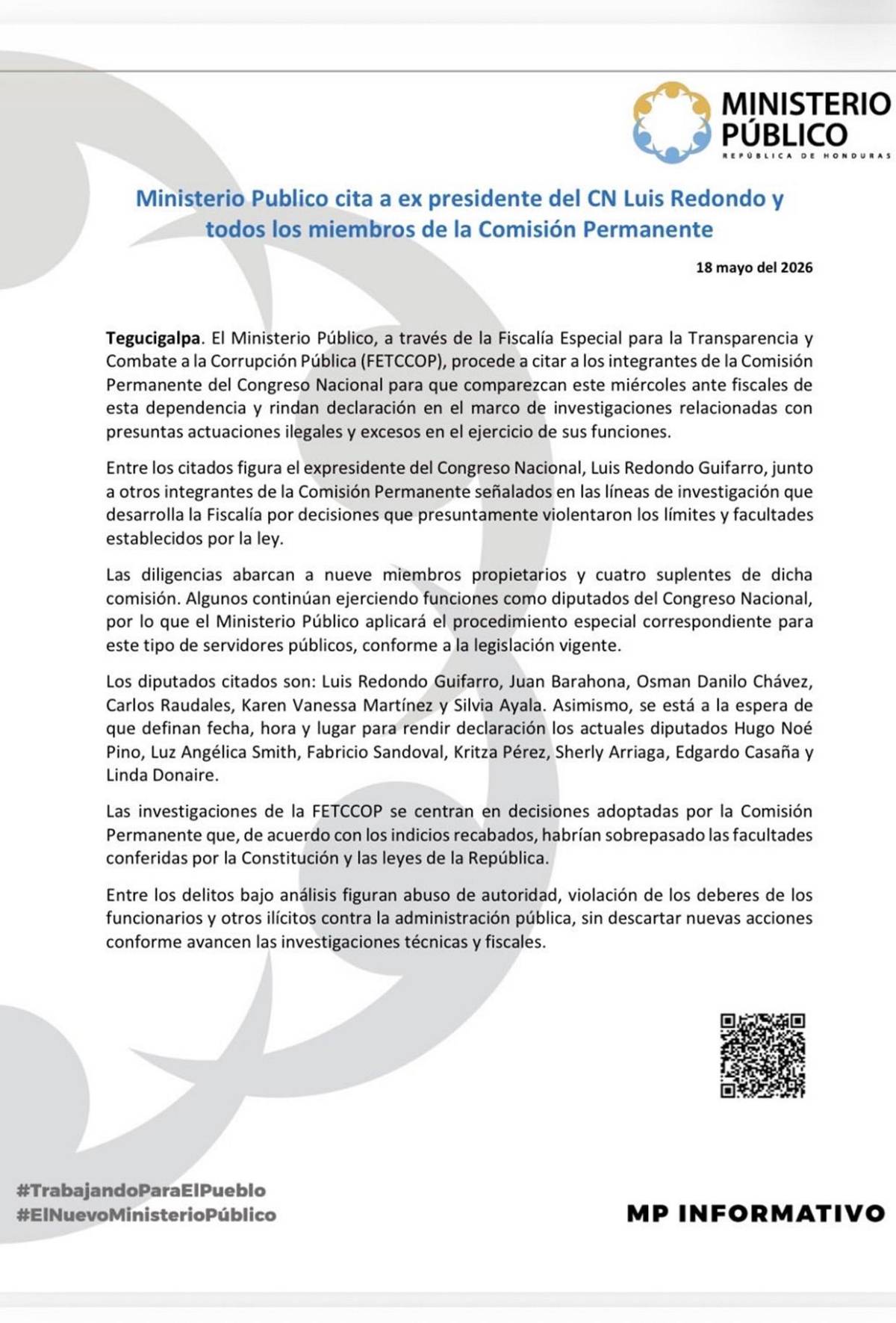 Tres claves para entender qué delitos habría cometido la comisión permanente