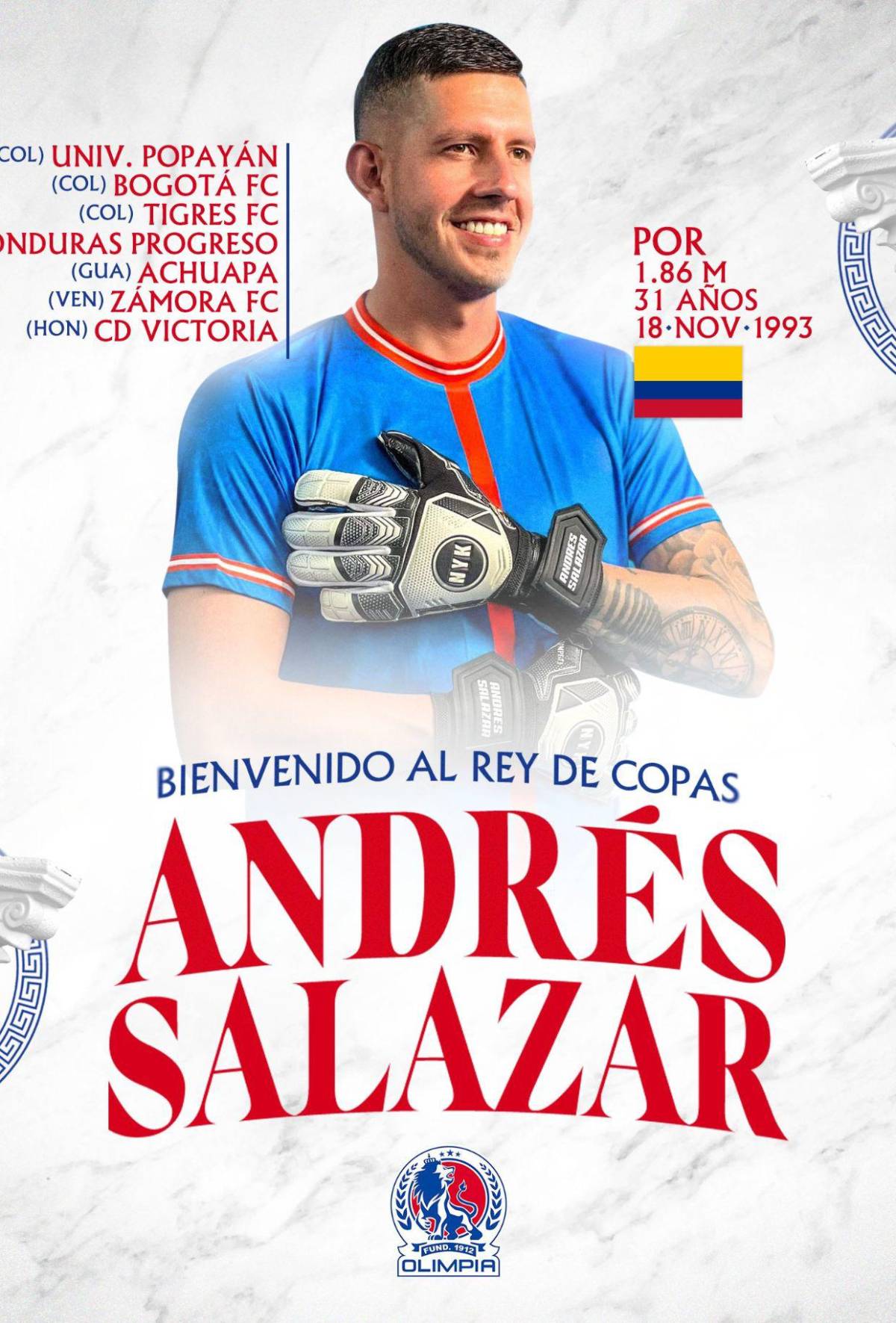 Fichajes: Olimpia tiene nuevo portero y Kervin Arriaga a punto de llegar a Primera de España Fichajes: Olimpia tiene nuevo portero y Kervin Arriaga a punto de llegar a Primera de España