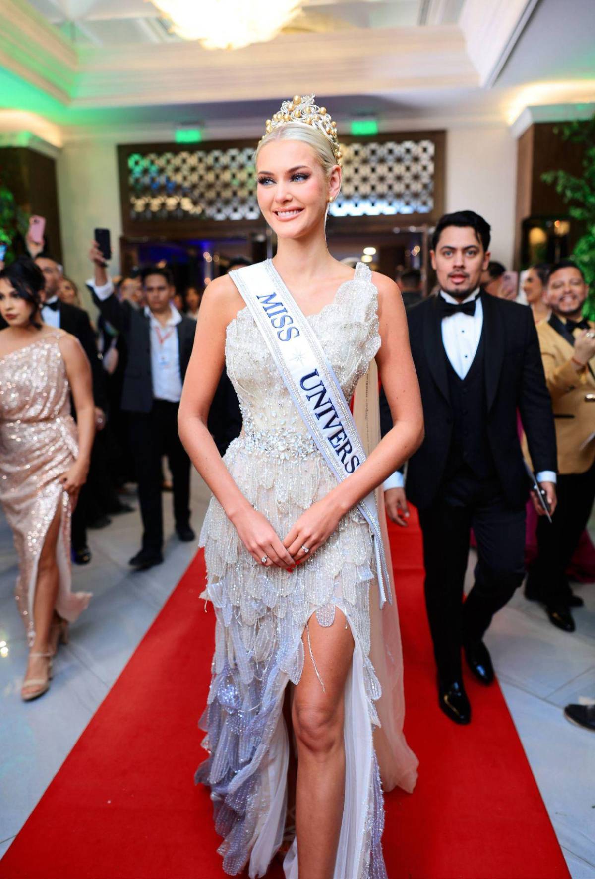 Así luce Victoria Kjær Theilvig en la gala final de Miss Honduras Universo 2025