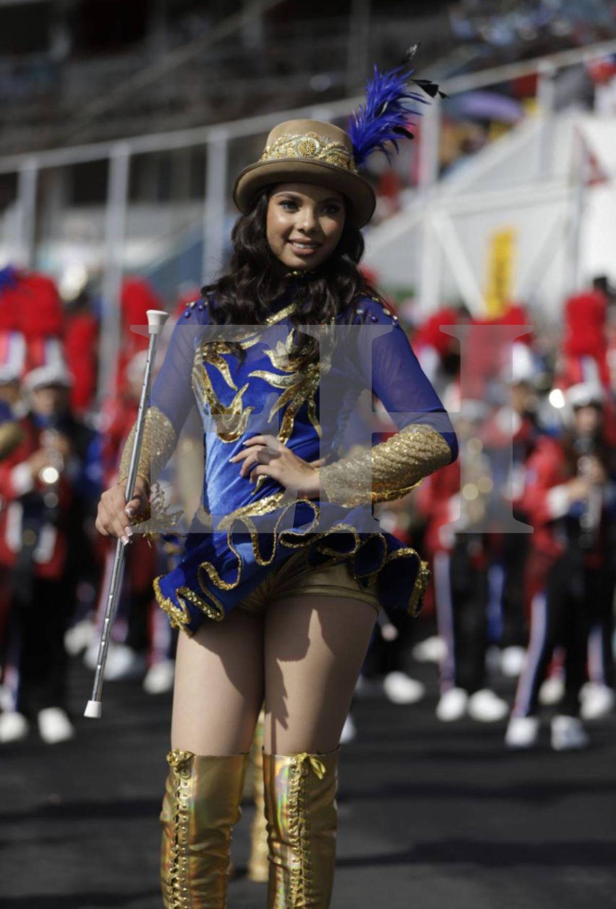 Angie Rodríguez, la hermosa palillona del Liceo Católico Santa María que cautivó en los desfiles de la capital