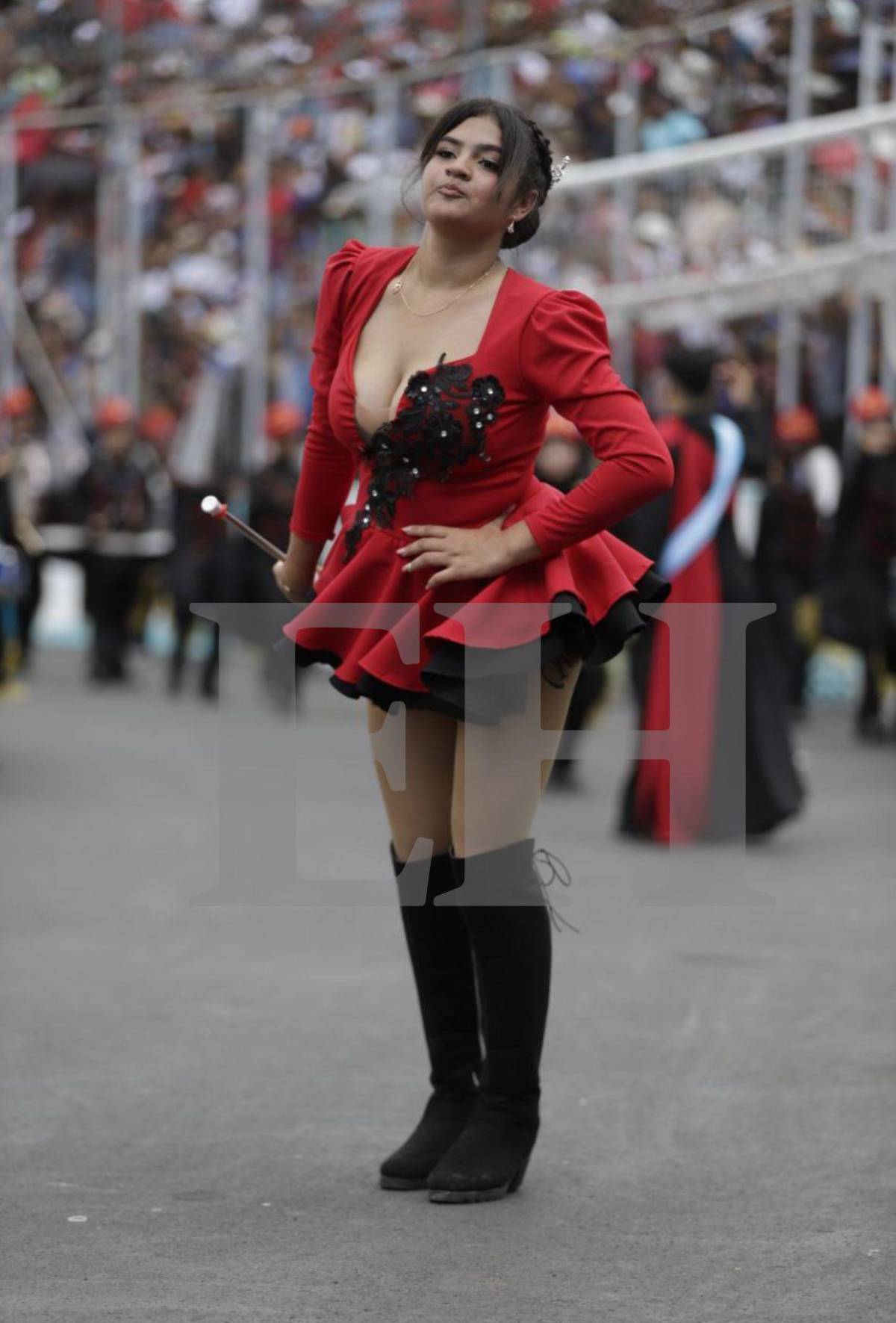 Las palillonas con los rostros más hermosos en los desfiles del 15 de septiembre en Tegucigalpa