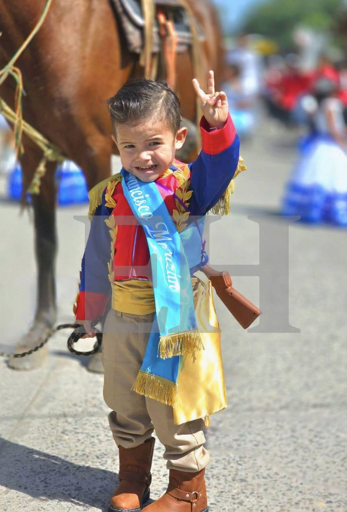 Así luce ahora Daniel Andrés Castañeda, niño que causó ternura en desfiles en El Triunfo, Choluteca, en 2024