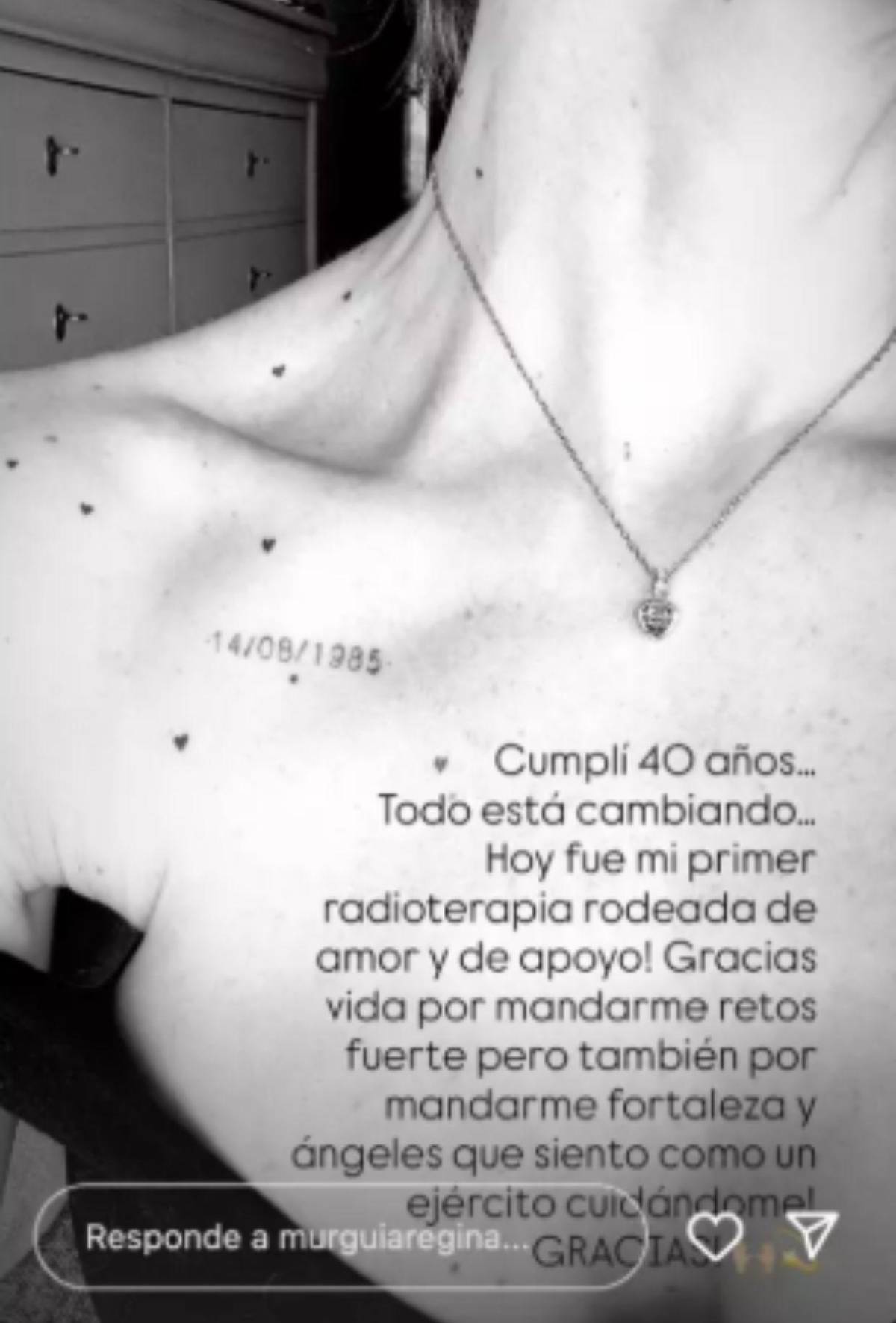 Regina Murguía, integrante de JNS, inicia tratamiento contra el cáncer de colón