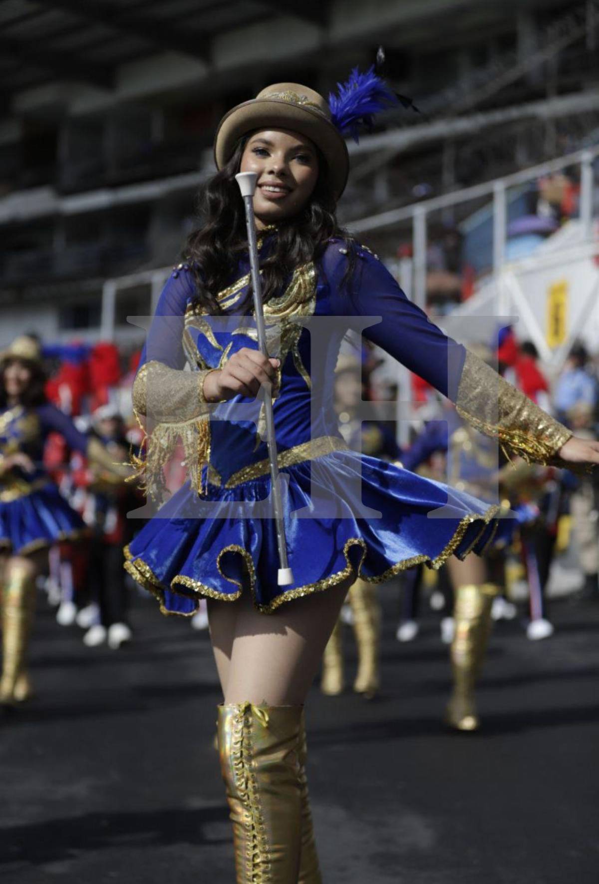 Angie Rodríguez, la hermosa palillona del Liceo Católico Santa María que cautivó en los desfiles de la capital