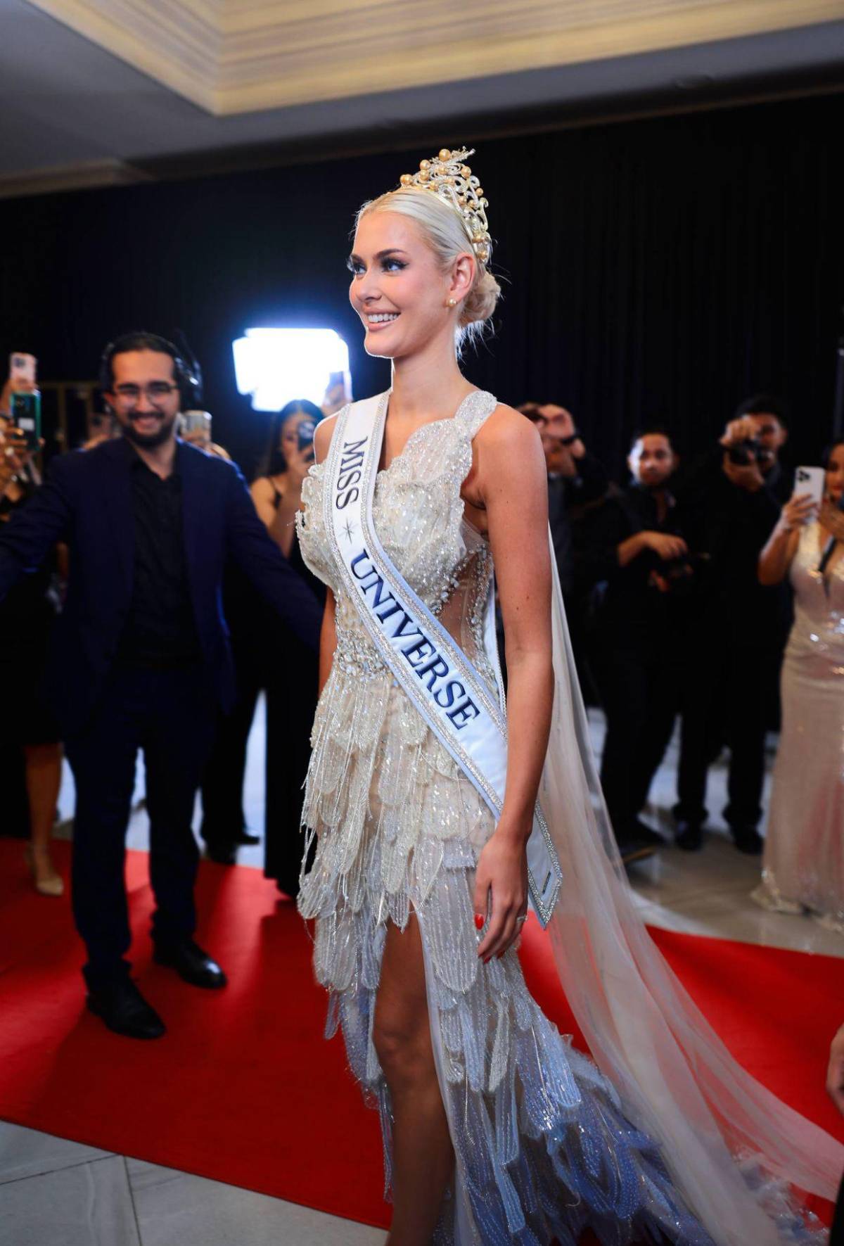 Así luce Victoria Kjær Theilvig en la gala final de Miss Honduras Universo 2025