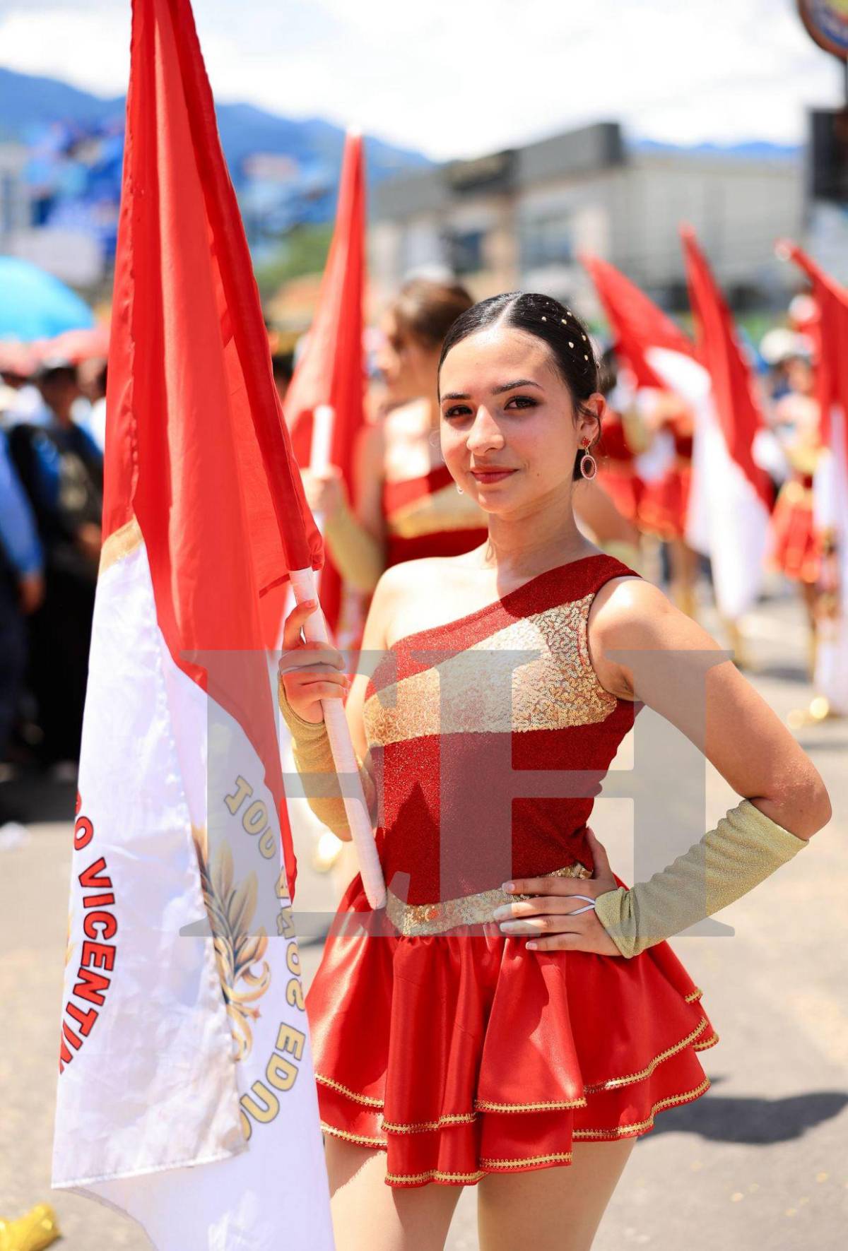 Las palillonas más bellas de los desfiles en San Pedro Sula este 2025