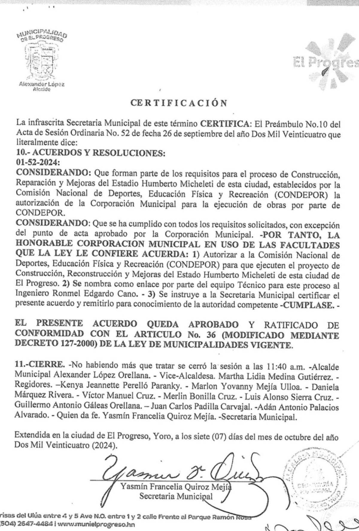 ¿Hubo disparos? Condepor anuncia suspensión de obras en estadio de El Progreso
