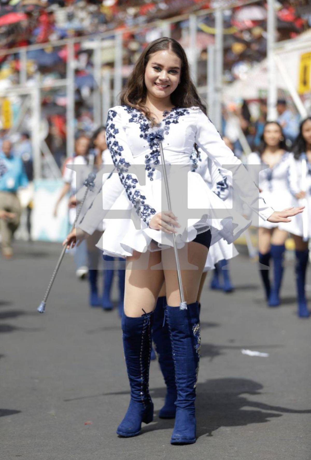 Las palillonas con los rostros más hermosos en los desfiles del 15 de septiembre en Tegucigalpa