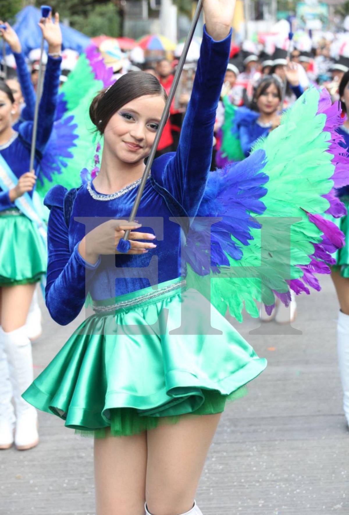 Las palillonas con los rostros más hermosos en los desfiles del 15 de septiembre en Tegucigalpa