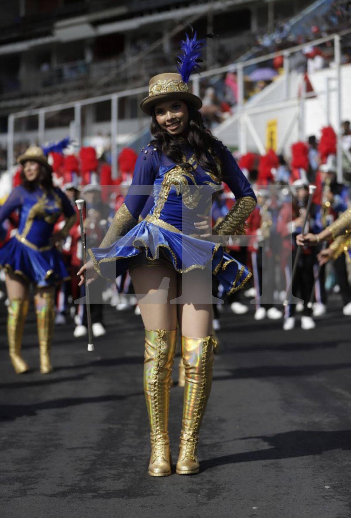 Angie Rodríguez, la hermosa palillona del Liceo Católico Santa María que cautivó en los desfiles de la capital