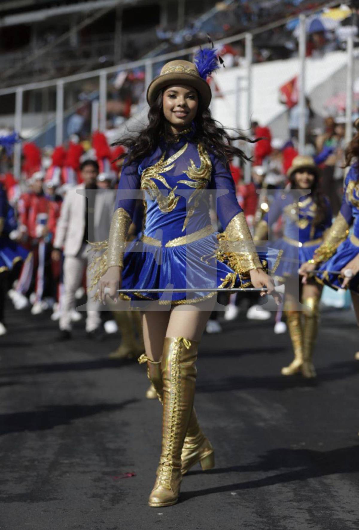 Angie Rodríguez, la hermosa palillona del Liceo Católico Santa María que cautivó en los desfiles de la capital
