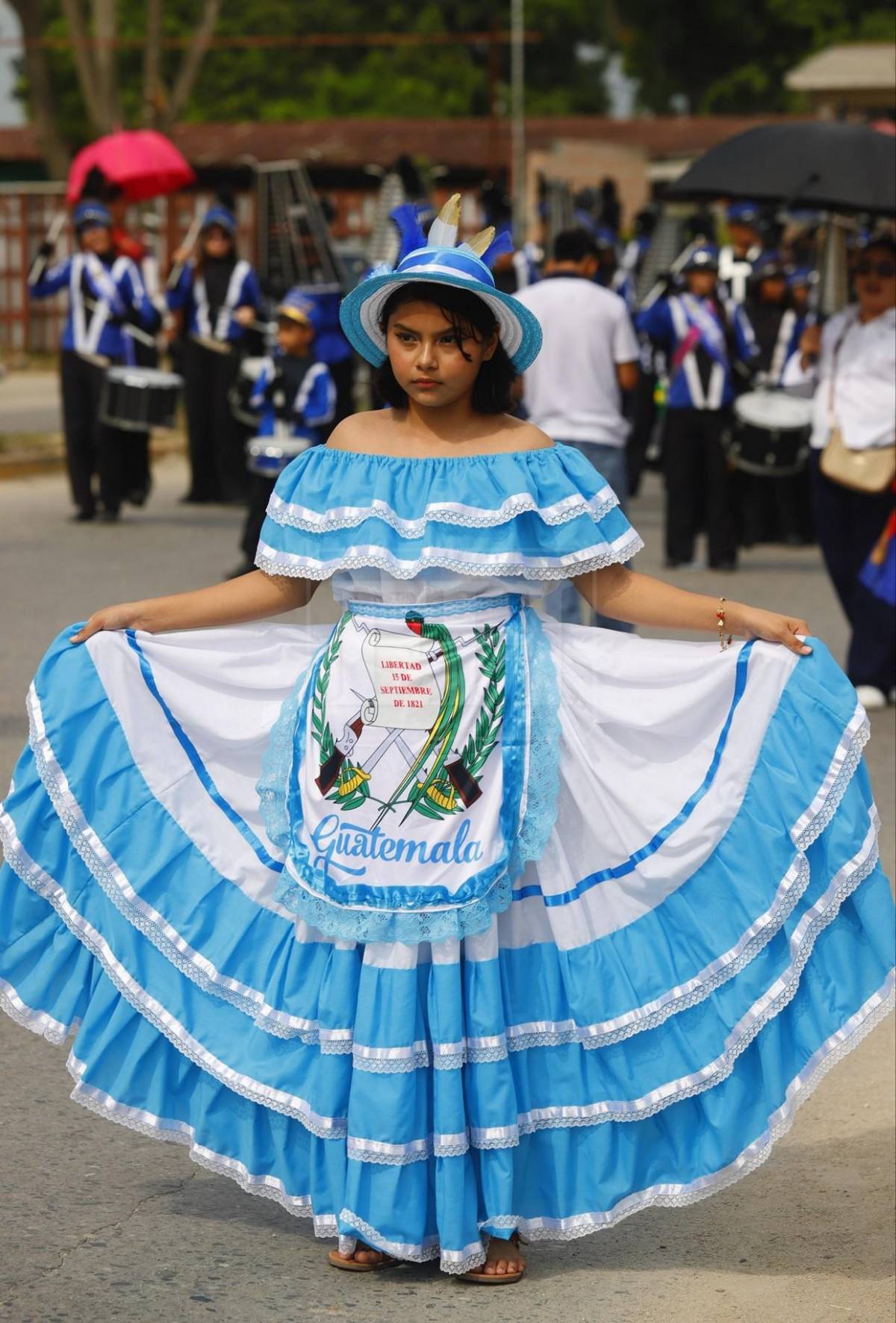 Trajes típicos, folclore y fervor patrio se apoderan de las calles de San Pedro Sula
