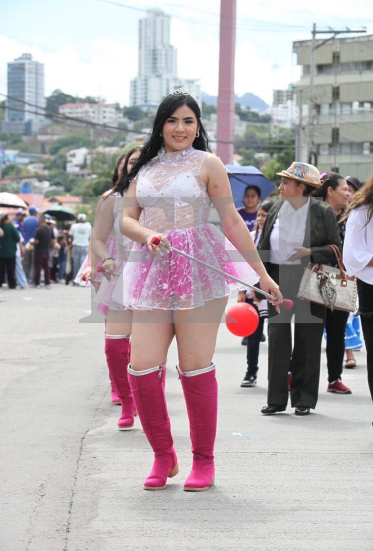 Las palillonas con los rostros más hermosos en los desfiles del 15 de septiembre en Tegucigalpa