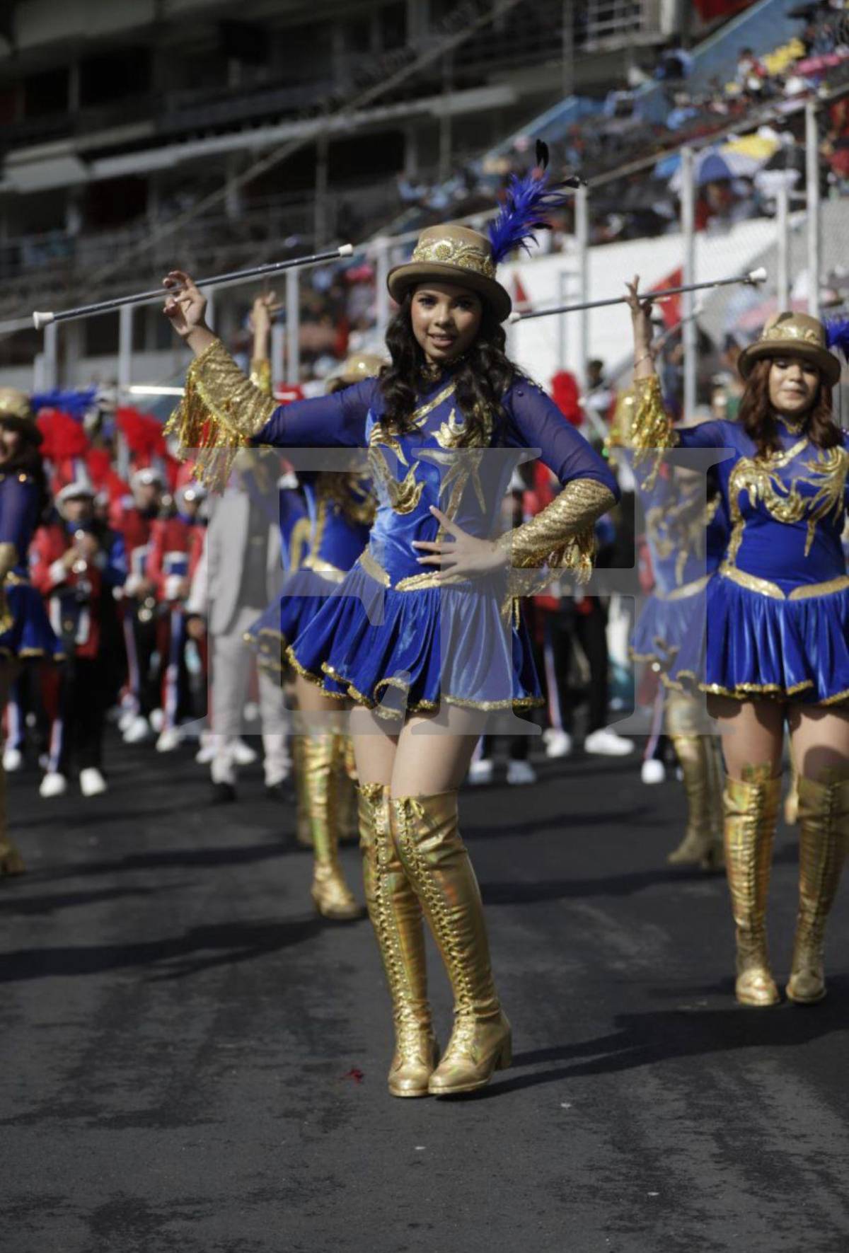 Angie Rodríguez, la hermosa palillona del Liceo Católico Santa María que cautivó en los desfiles de la capital