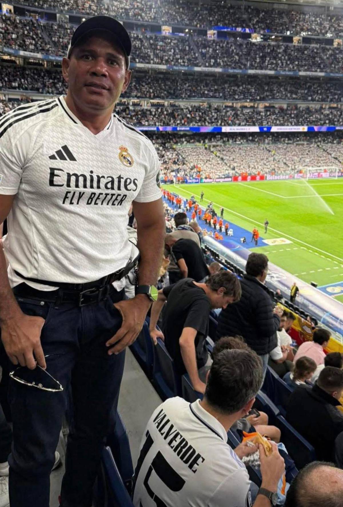 ¿Mario Moncada fue a España a ver al Real Madrid en Champions League?