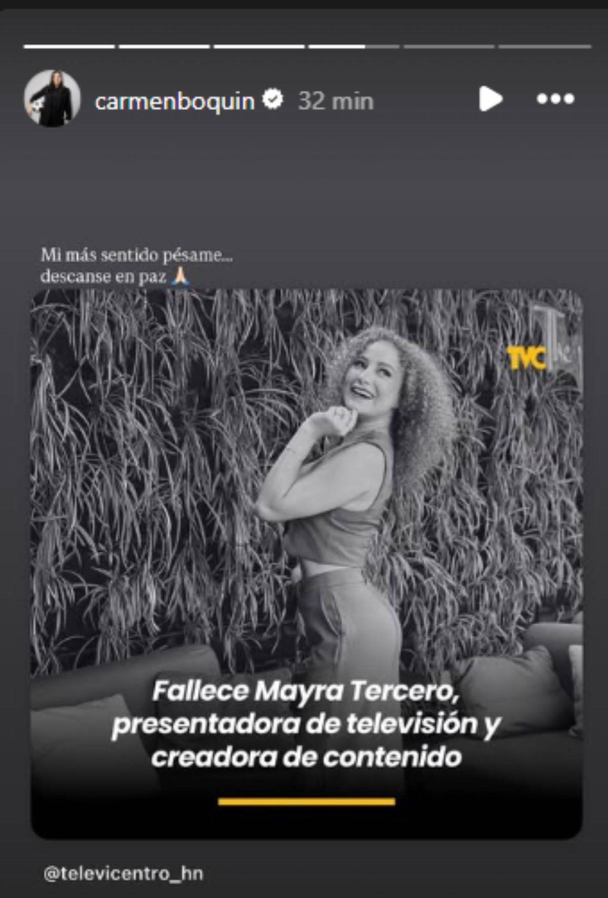 Periodistas, presentadores y creadores de contenido lloran muerte de Mayra Tercero