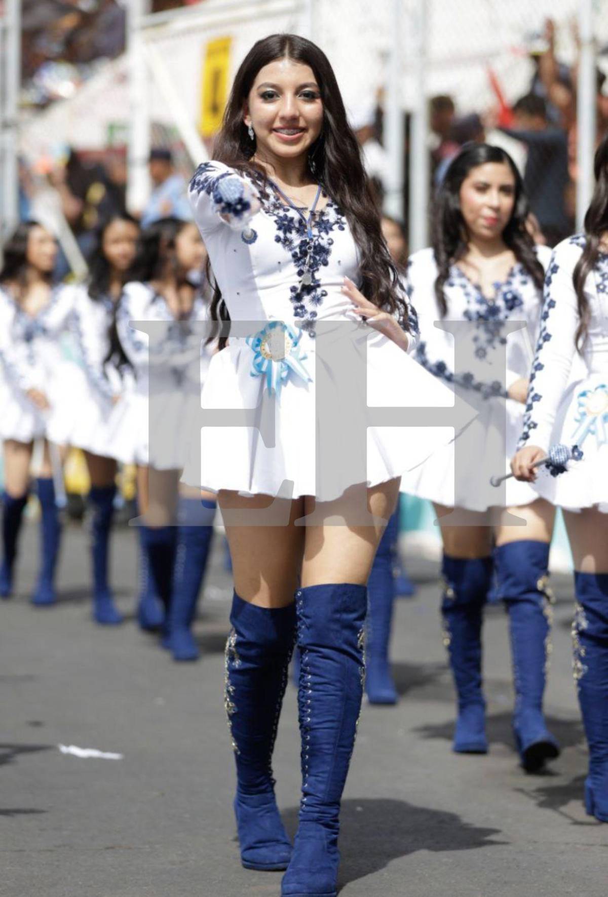 Las palillonas con los rostros más hermosos en los desfiles del 15 de septiembre en Tegucigalpa