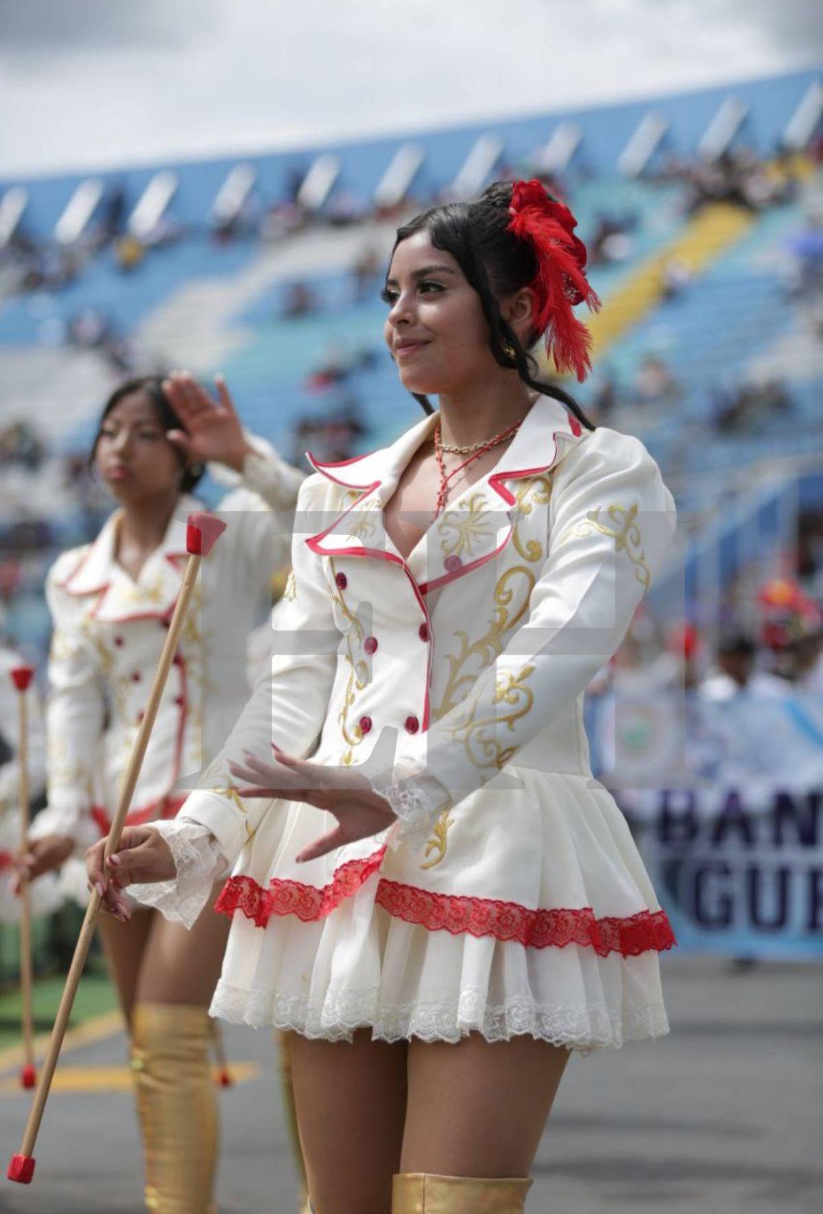 Las palillonas con los rostros más hermosos en los desfiles del 15 de septiembre en Tegucigalpa