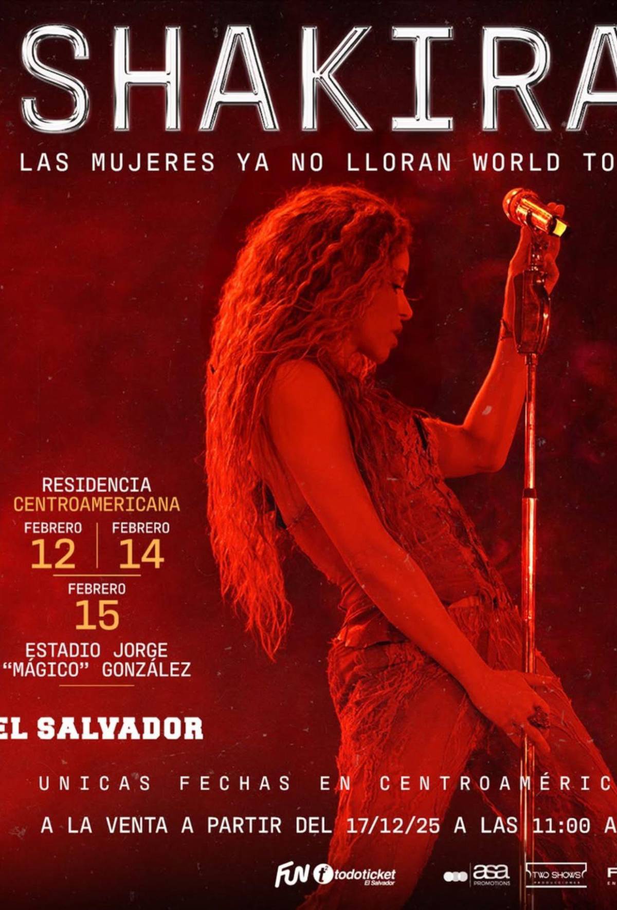 Shakira en El Salvador: Estas son las localidades y los precios de los tres conciertos
