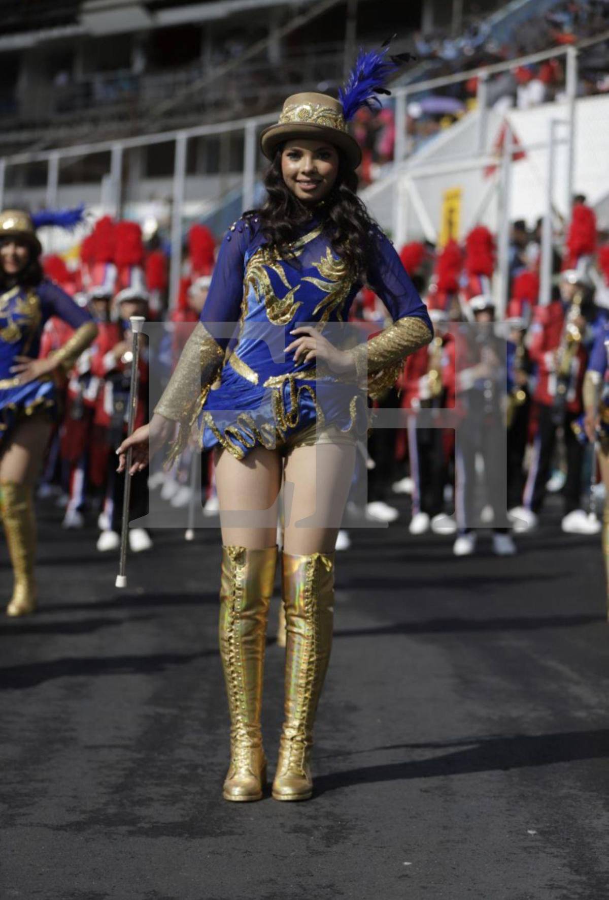 Angie Rodríguez, la hermosa palillona del Liceo Católico Santa María que cautivó en los desfiles de la capital