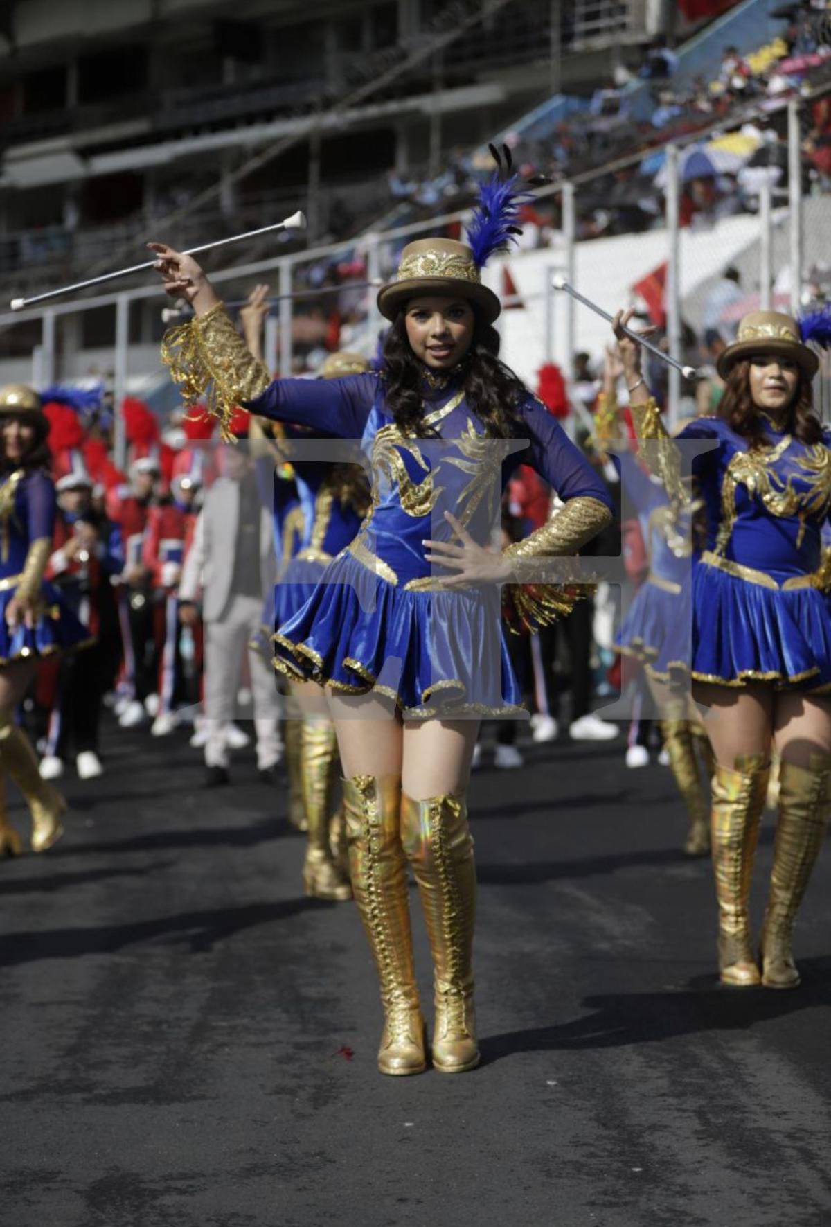 Angie Rodríguez, la hermosa palillona del Liceo Católico Santa María que cautivó en los desfiles de la capital