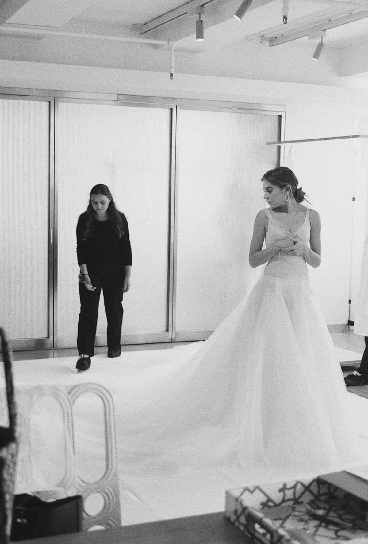 El proceso detrás del vestido nupcial de Sofía Castro, al detalle