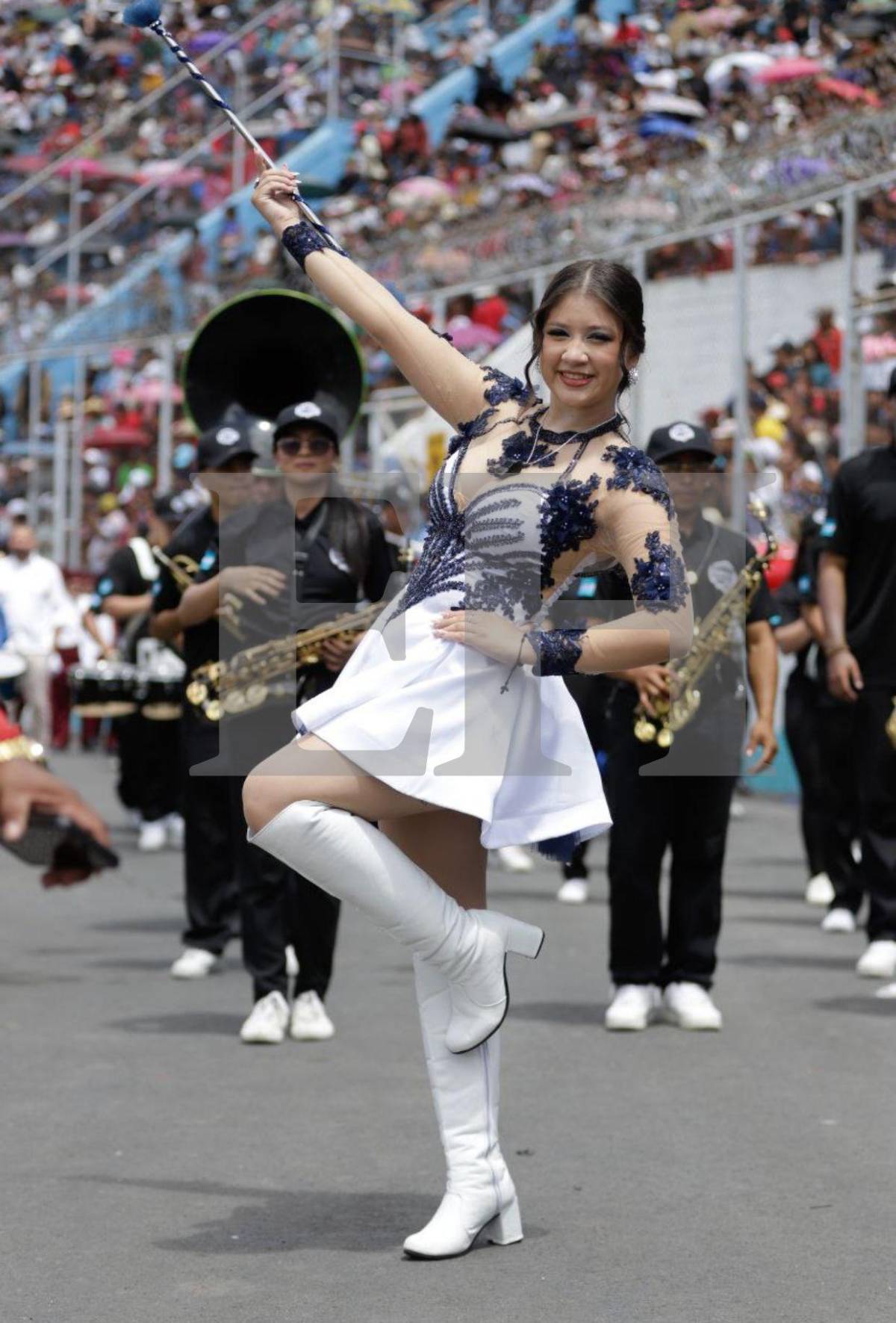 Las palillonas con los rostros más hermosos en los desfiles del 15 de septiembre en Tegucigalpa