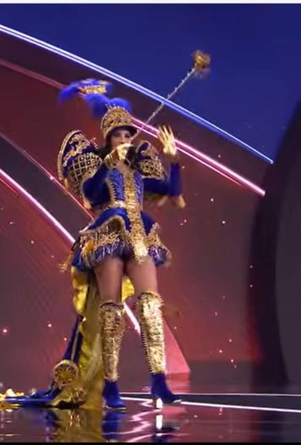 Alejandra Fuentes se convirtió en palillona en el desfile de traje típico del Miss Universo