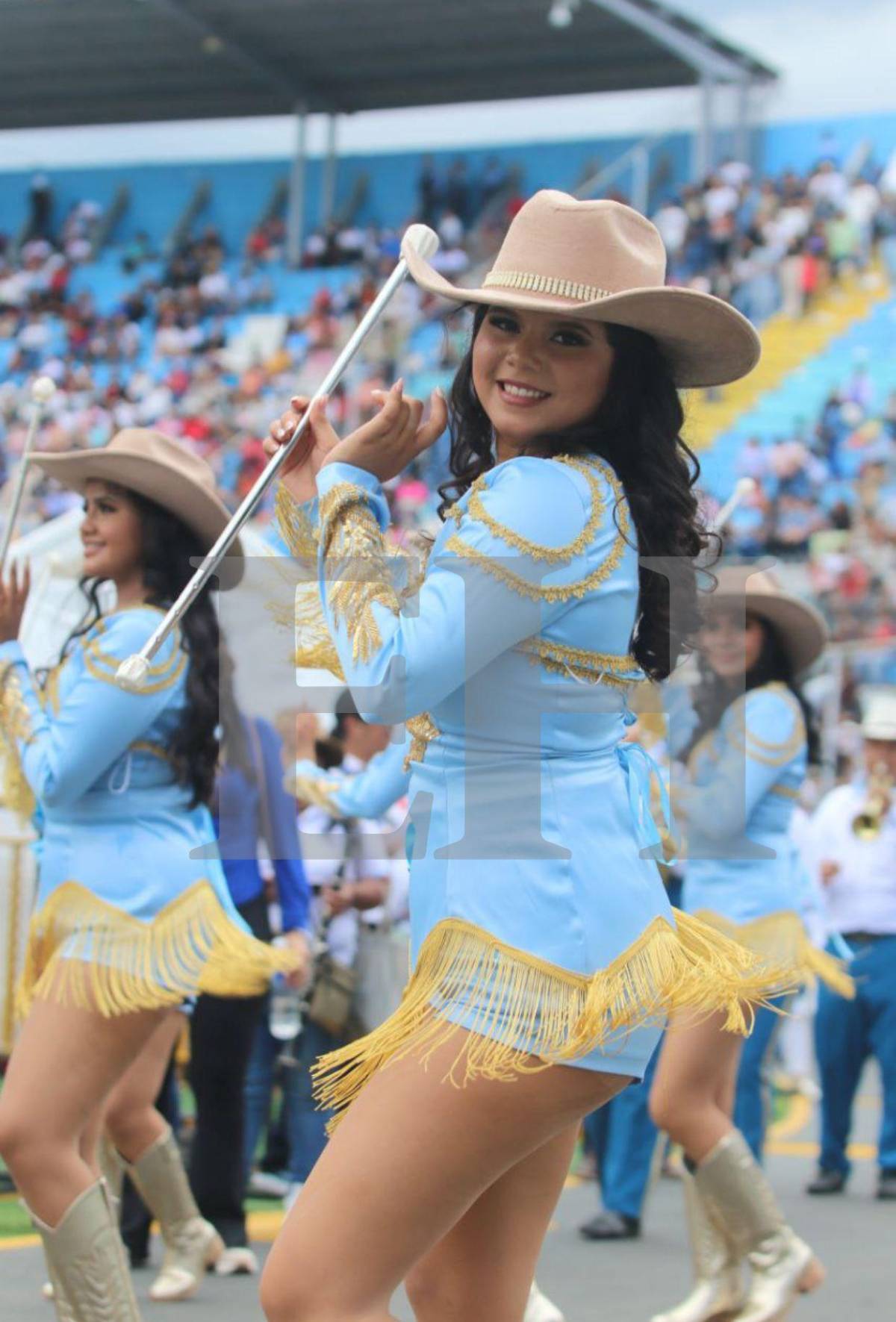 Las palillonas con los rostros más hermosos en los desfiles del 15 de septiembre en Tegucigalpa