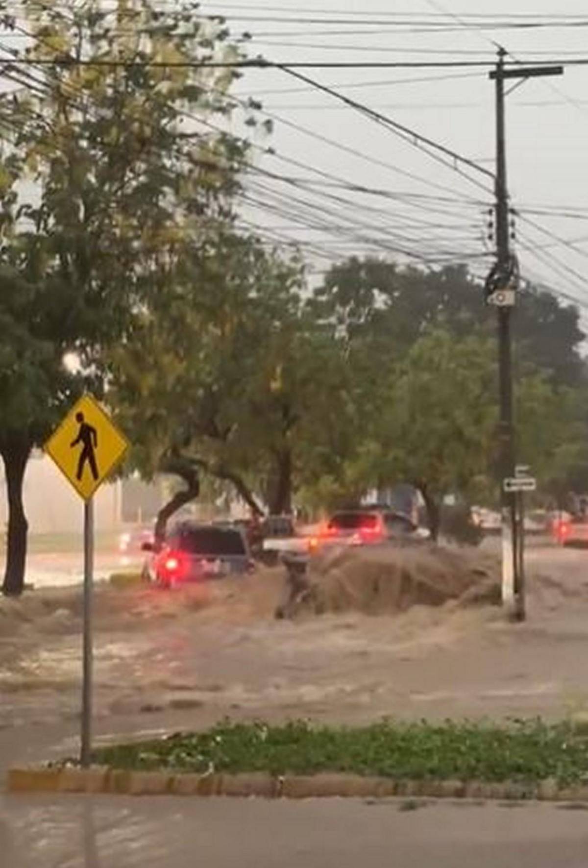Parecía un tsunami: tormenta en San Pedro Sula dejó imágenes apocalípticas