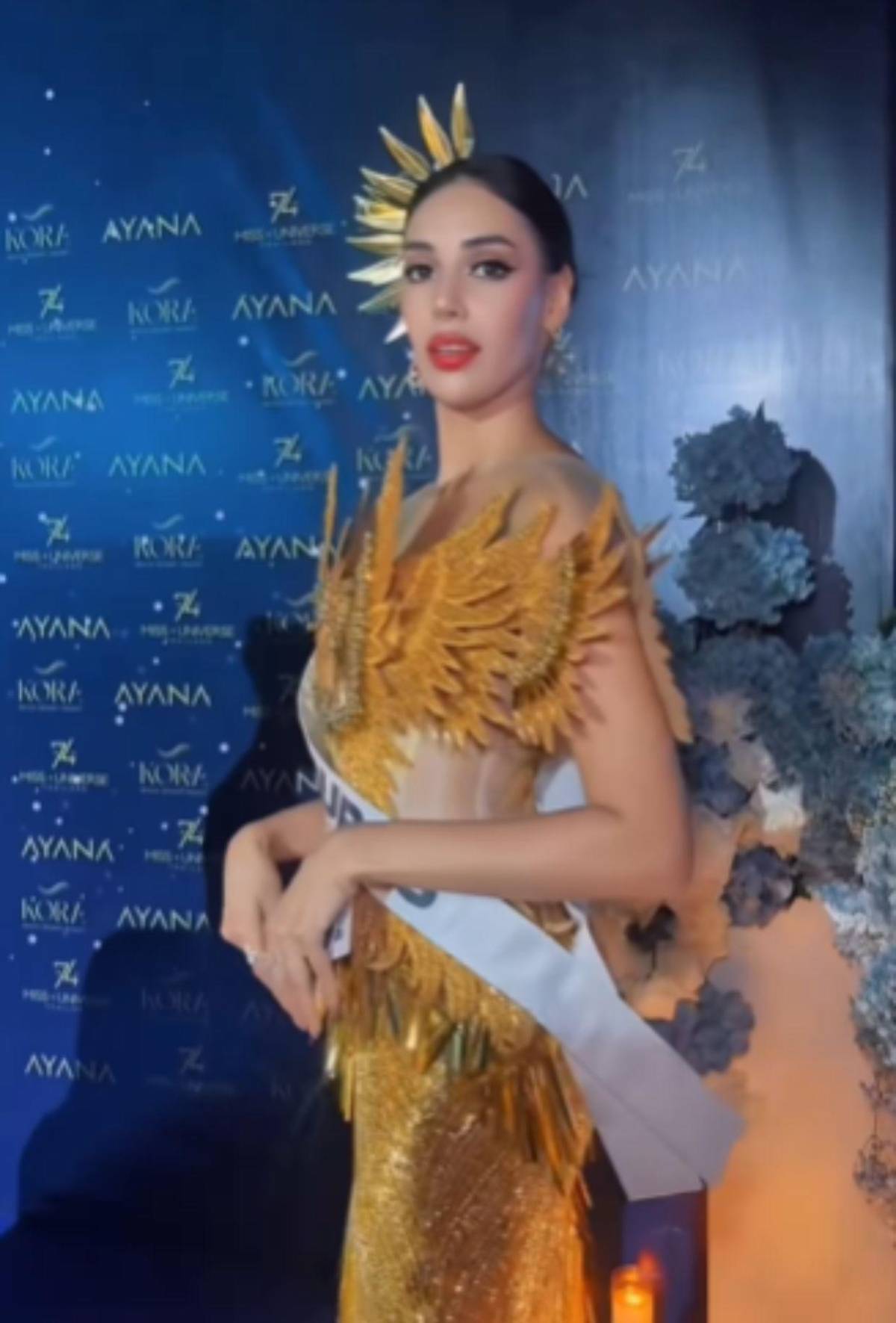 Alejandra Fuentes, Miss Honduras 2025, deslumbra con su atuendo en cena de gala