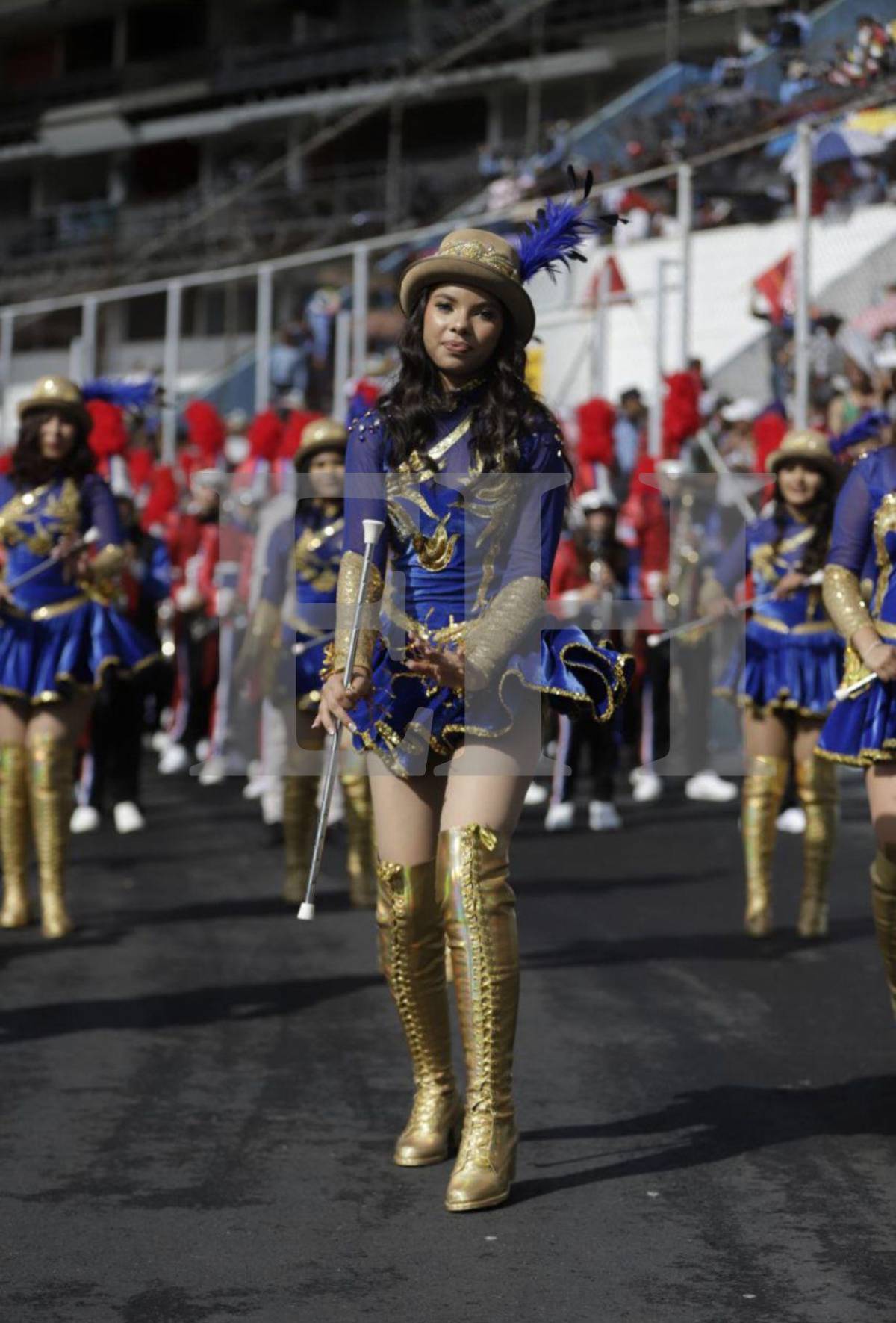 Angie Rodríguez, la hermosa palillona del Liceo Católico Santa María que cautivó en los desfiles de la capital