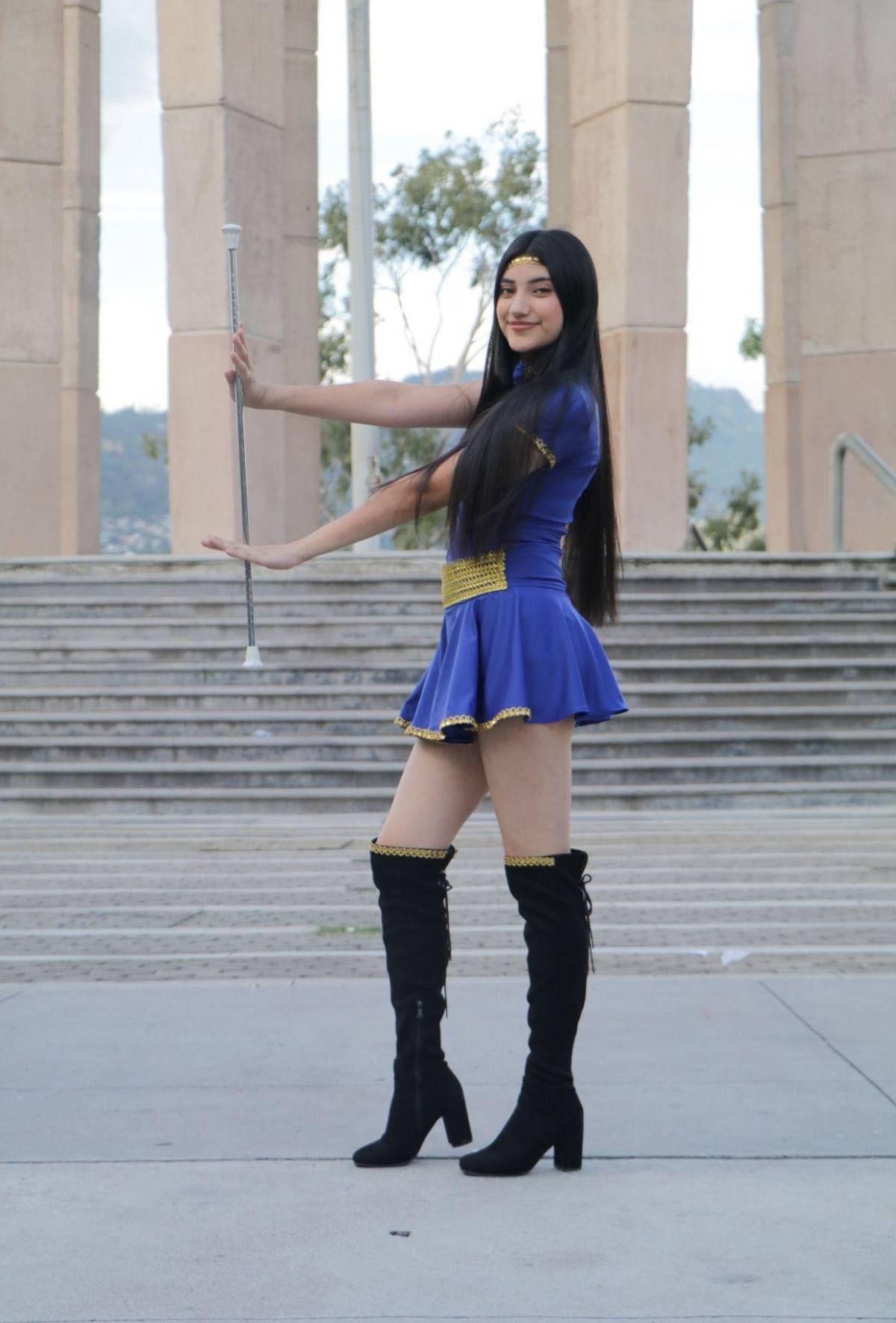 Palillonas del Instituto Yave Nissi están listas para el desfile de independencia