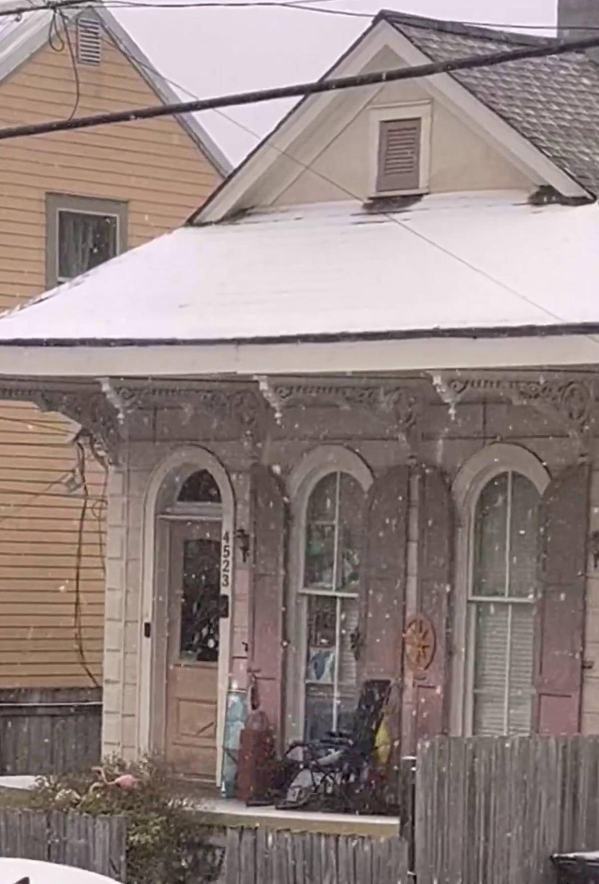 Nueva Orleans recibe una nevada histórica después de 16 años