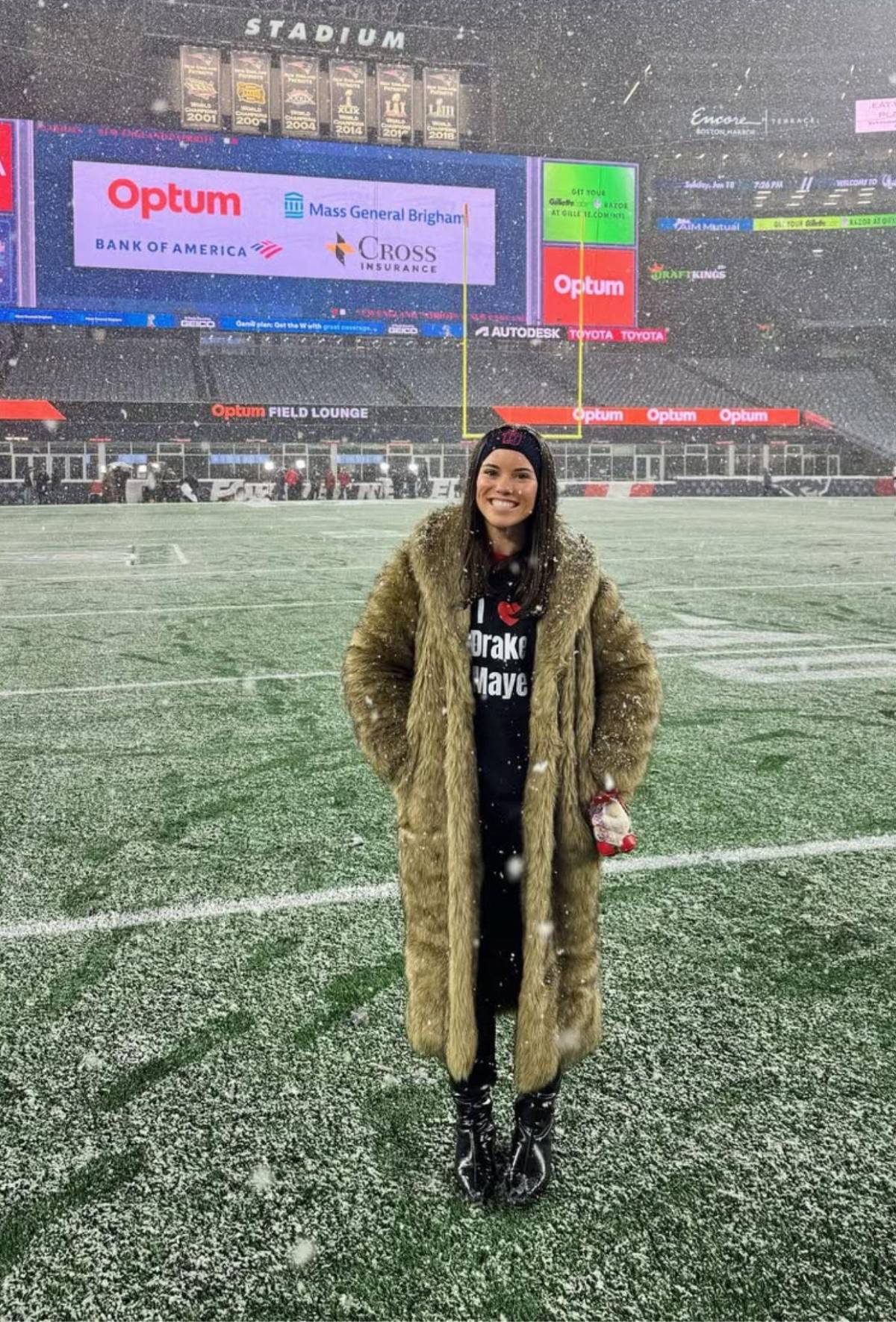Ella es Ann Michael Maye, esposa del quarterback de los New England Patriots