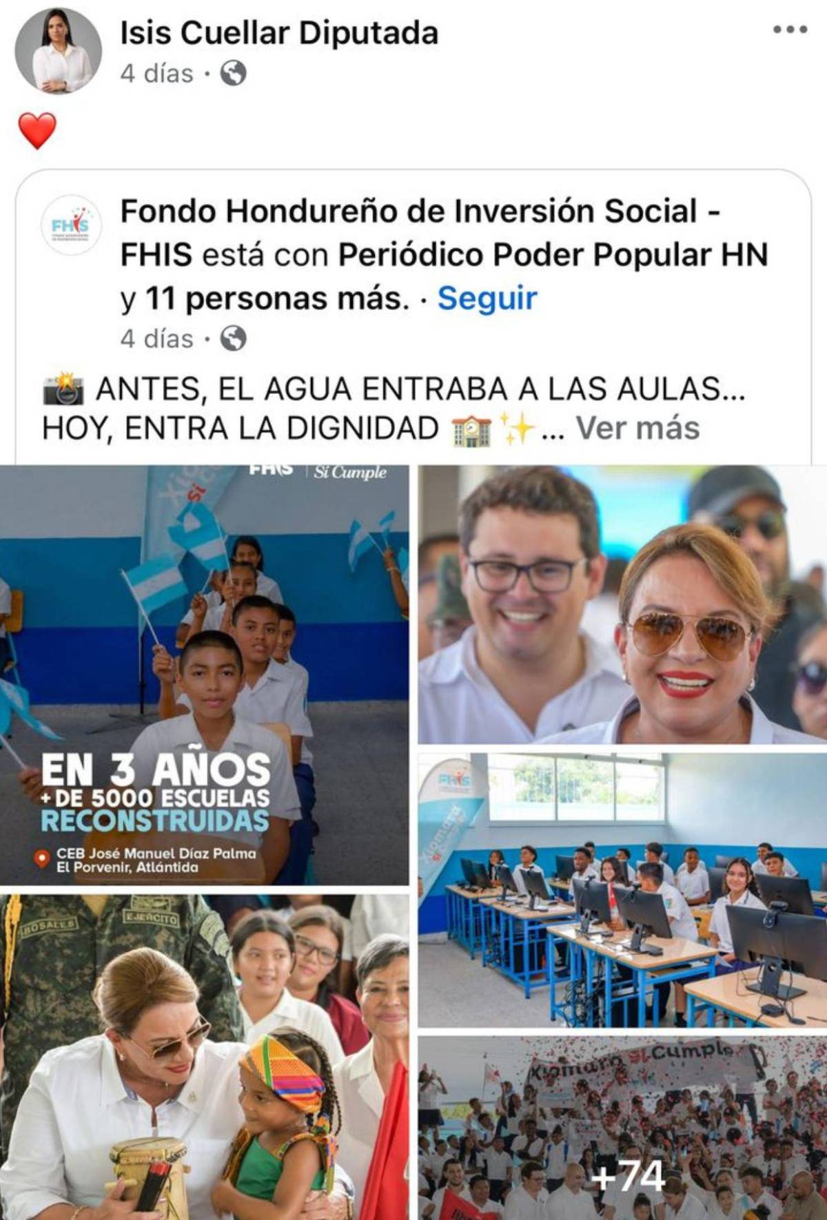 Isis Cuéllar anuncia más proyectos en Copán, pese a escándalo en Sedesol