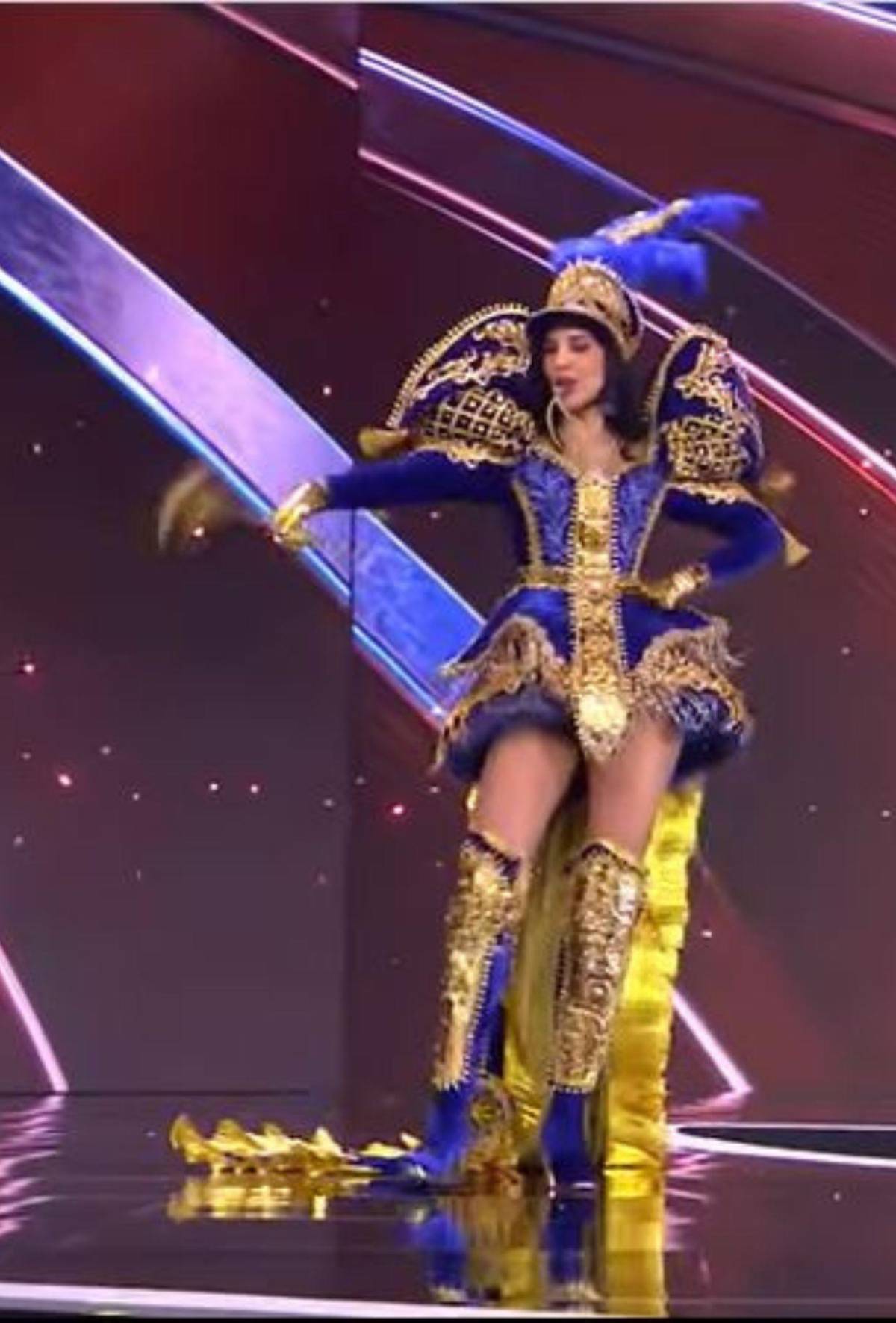 Alejandra Fuentes se convirtió en palillona en el desfile de traje típico del Miss Universo