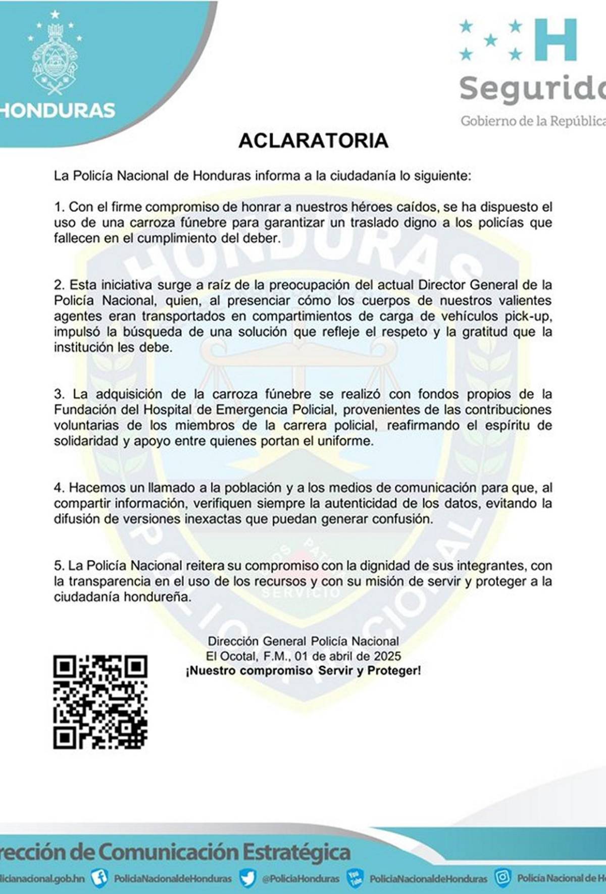Así es la carroza fúnebre con la que Policía Nacional despedirá a agentes caídos Así es la carroza fúnebre con la que Policía Nacional despedirá a agentes caídos