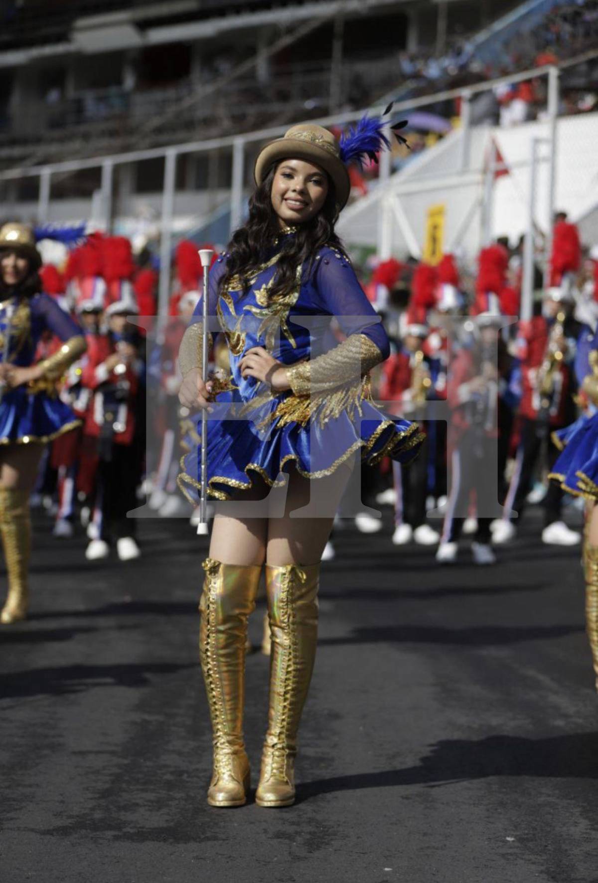 Angie Rodríguez, la hermosa palillona del Liceo Católico Santa María que cautivó en los desfiles de la capital