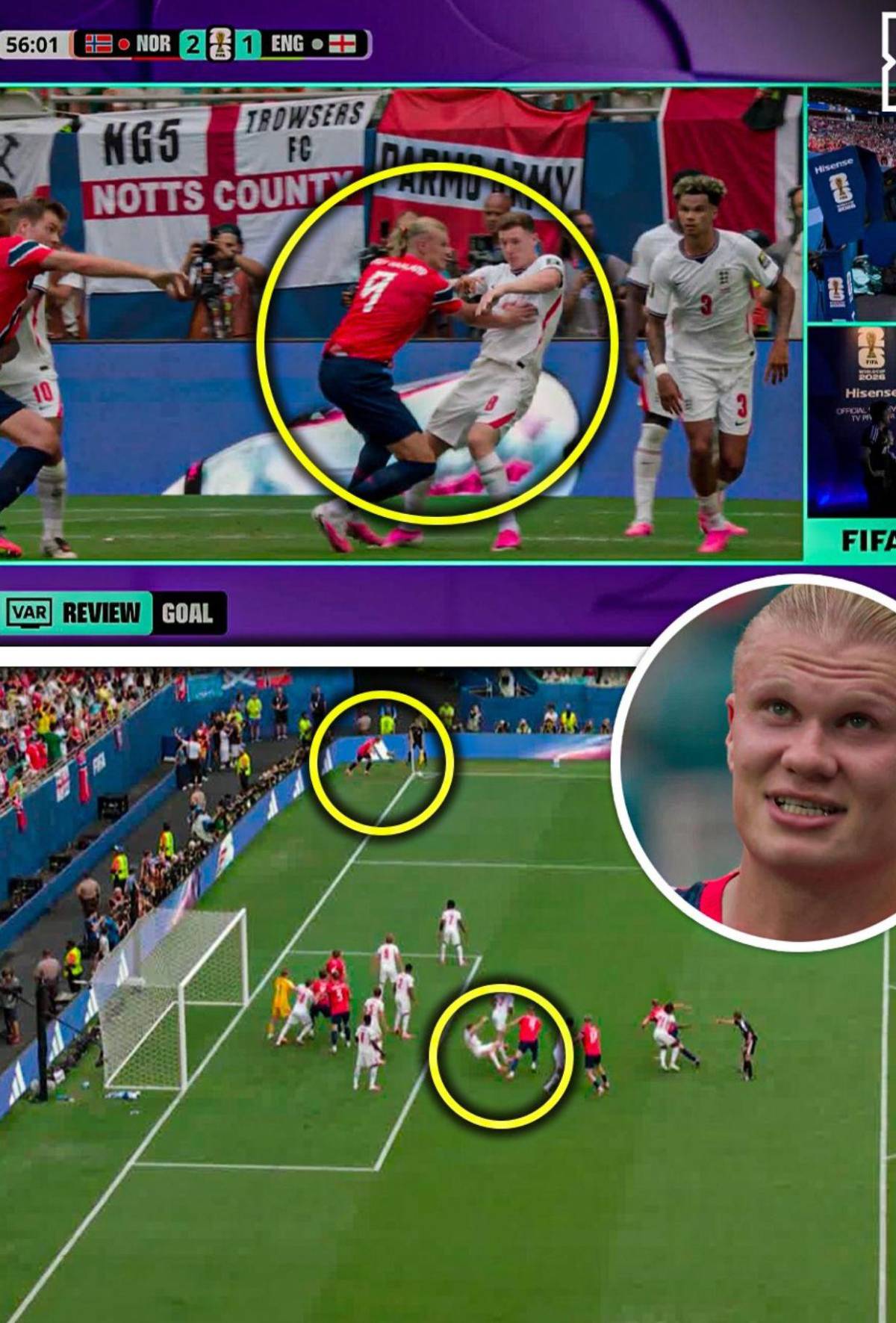 ¿Nueva regla en el fútbol y no lo sabíamos? La razón por la que se le anuló gol a Noruega