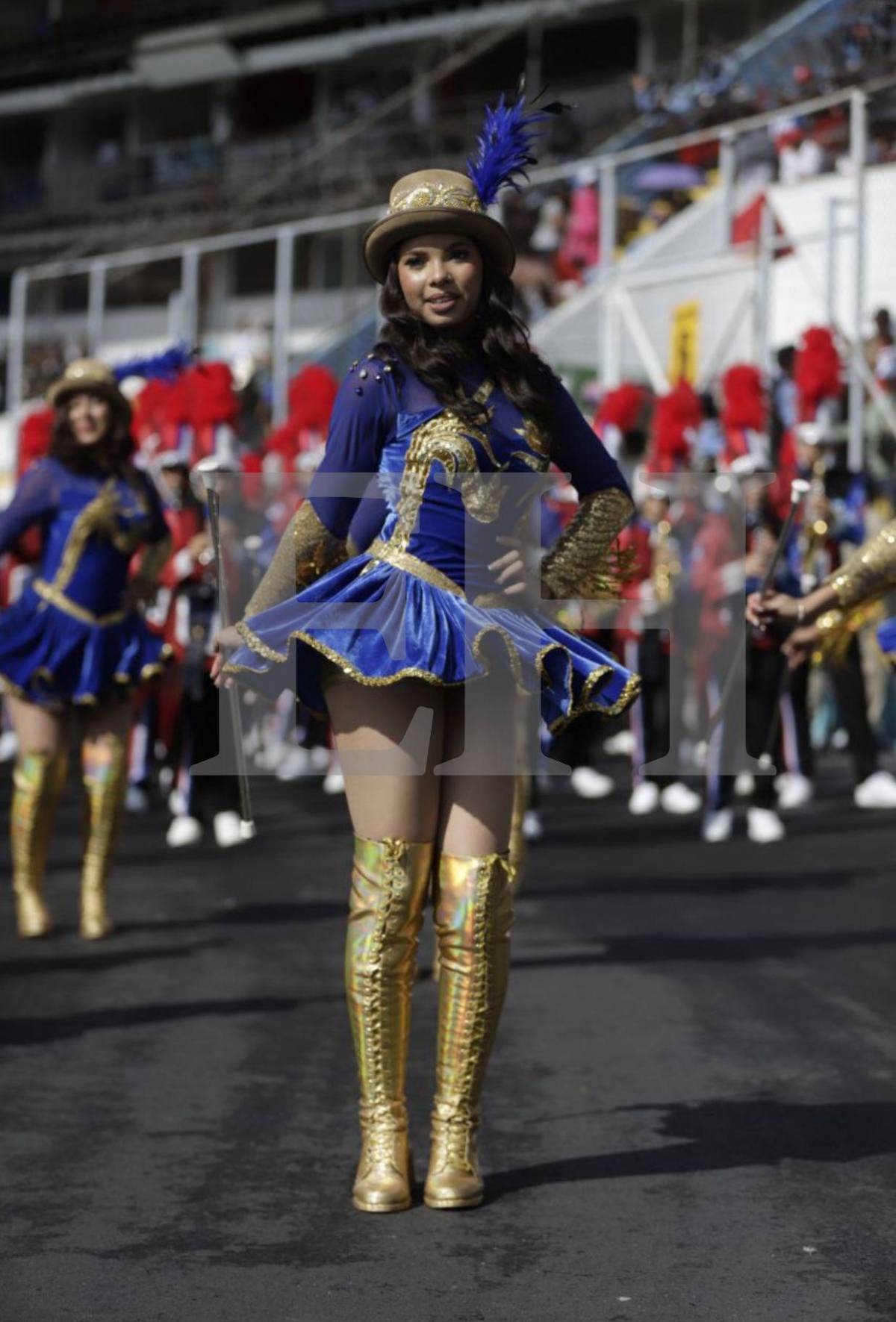 Angie Rodríguez, la hermosa palillona del Liceo Católico Santa María que cautivó en los desfiles de la capital