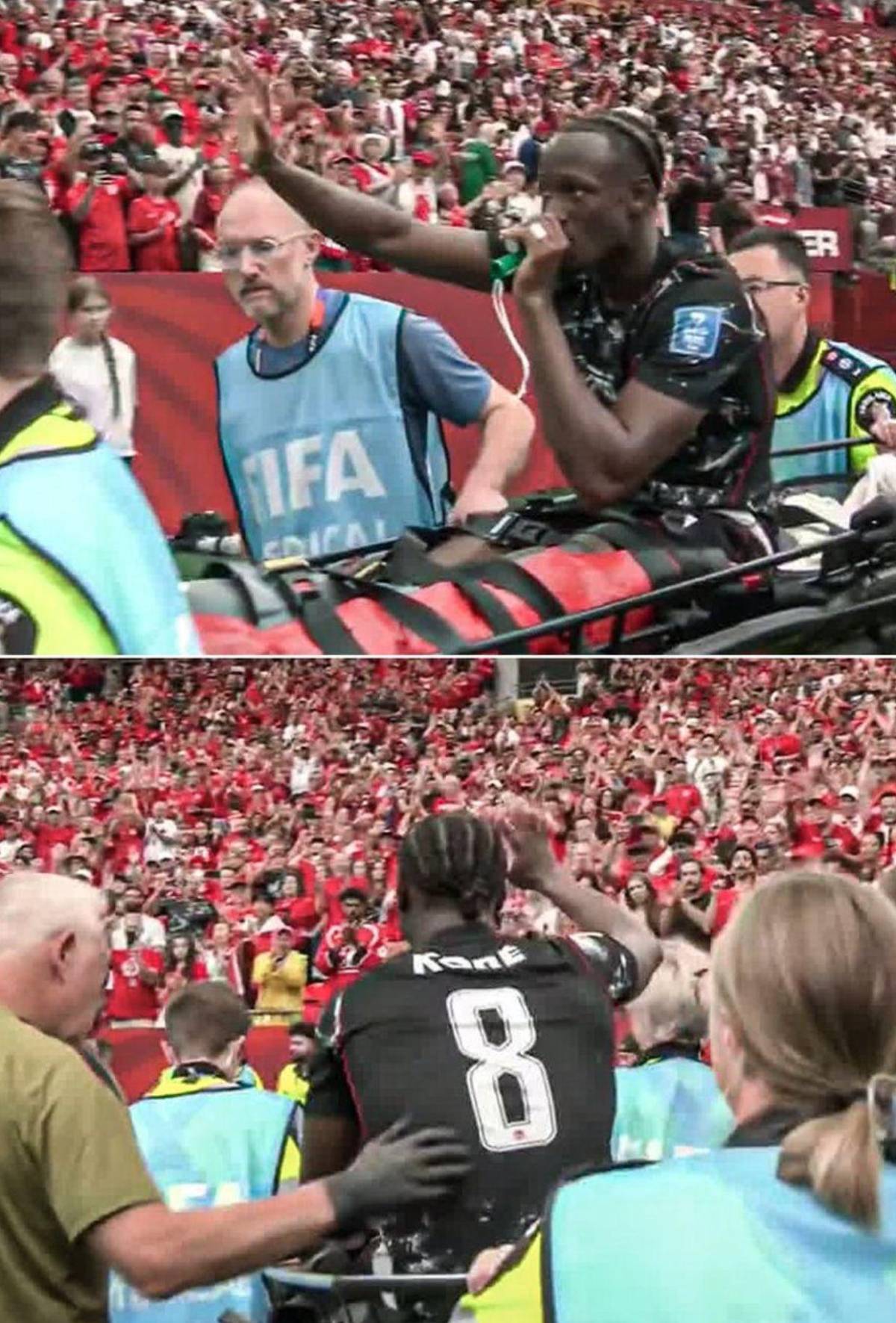 Así fue la impactante lesión que jugador de Qatar le causó a Koné de Canadá en el Mundial