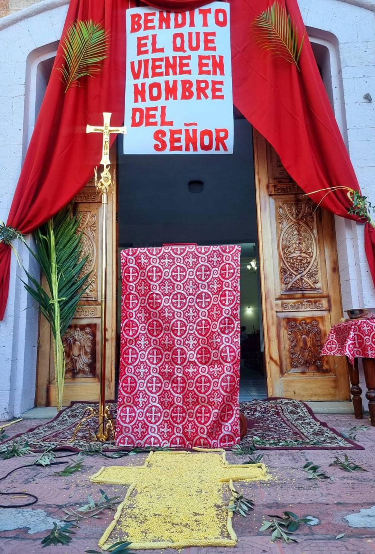 Bendito el que viene en nombre del Señor, así celebró Domingo de Ramos la iglesia El Calvario de Villa Adela Bendito el que viene en nombre del Señor, así celebró Domingo de Ramos la iglesia El Calvario de Villa Adela