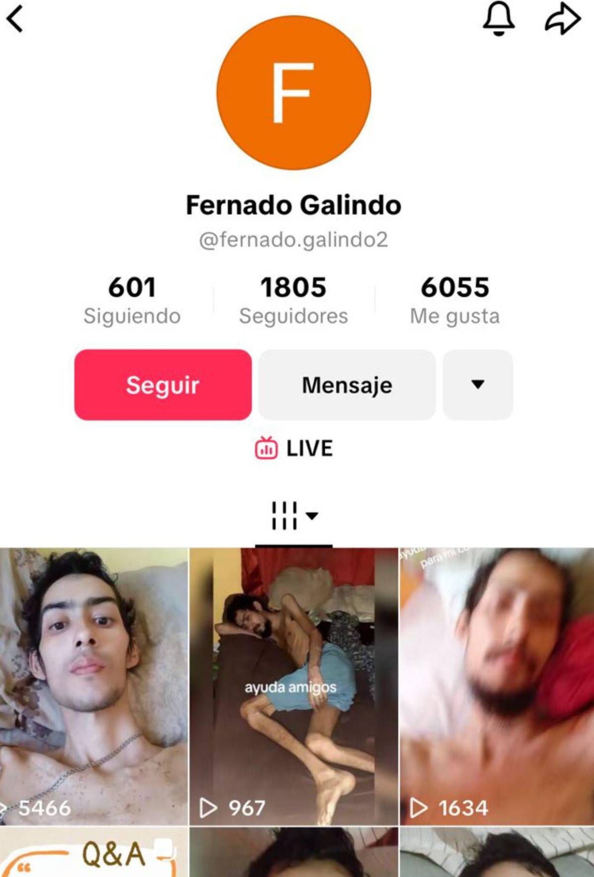 Joven de La Ceiba clama por TikTok un cupo en el hospital: A veces no tengo ni para un vaso de leche