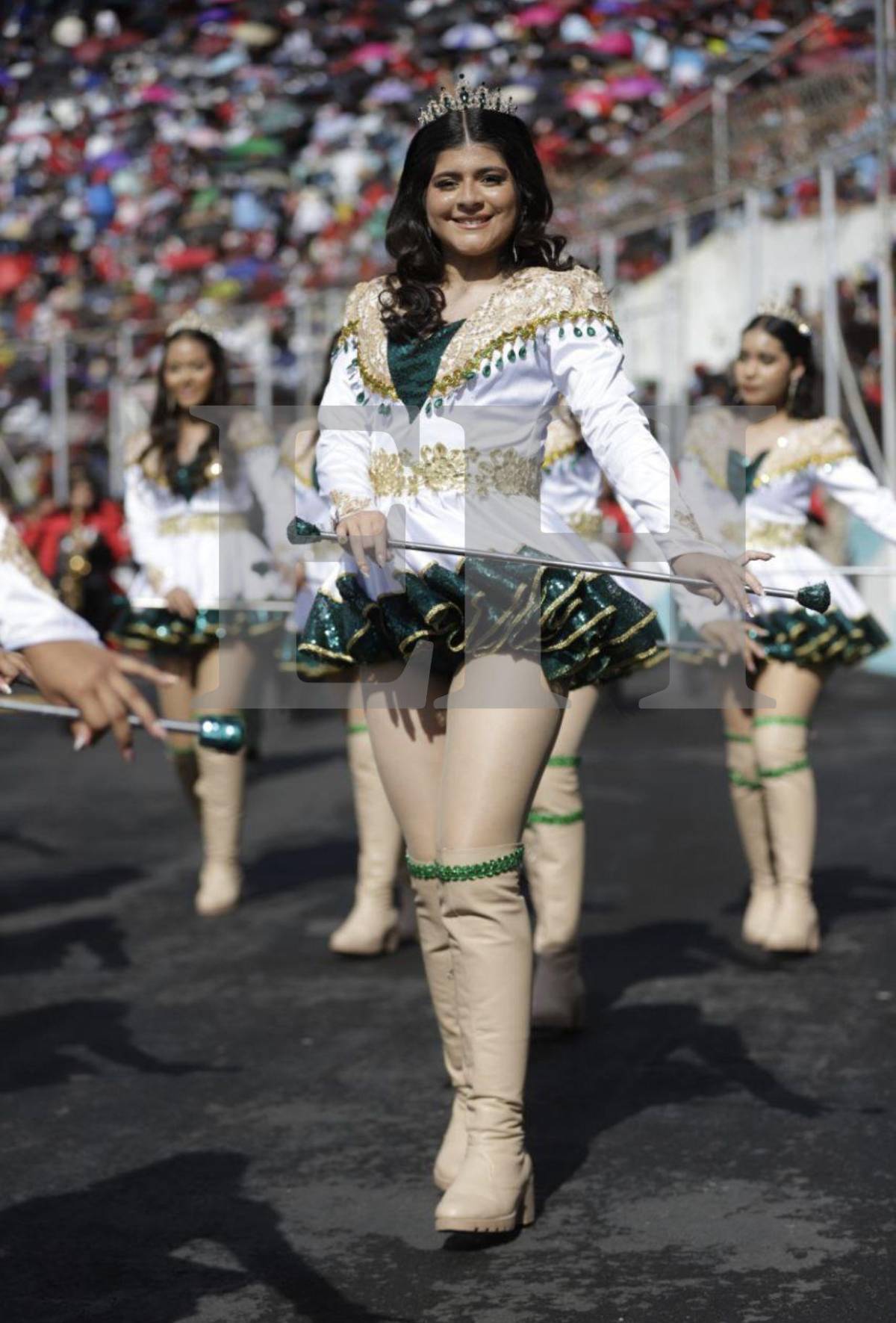 Las palillonas con los rostros más hermosos en los desfiles del 15 de septiembre en Tegucigalpa