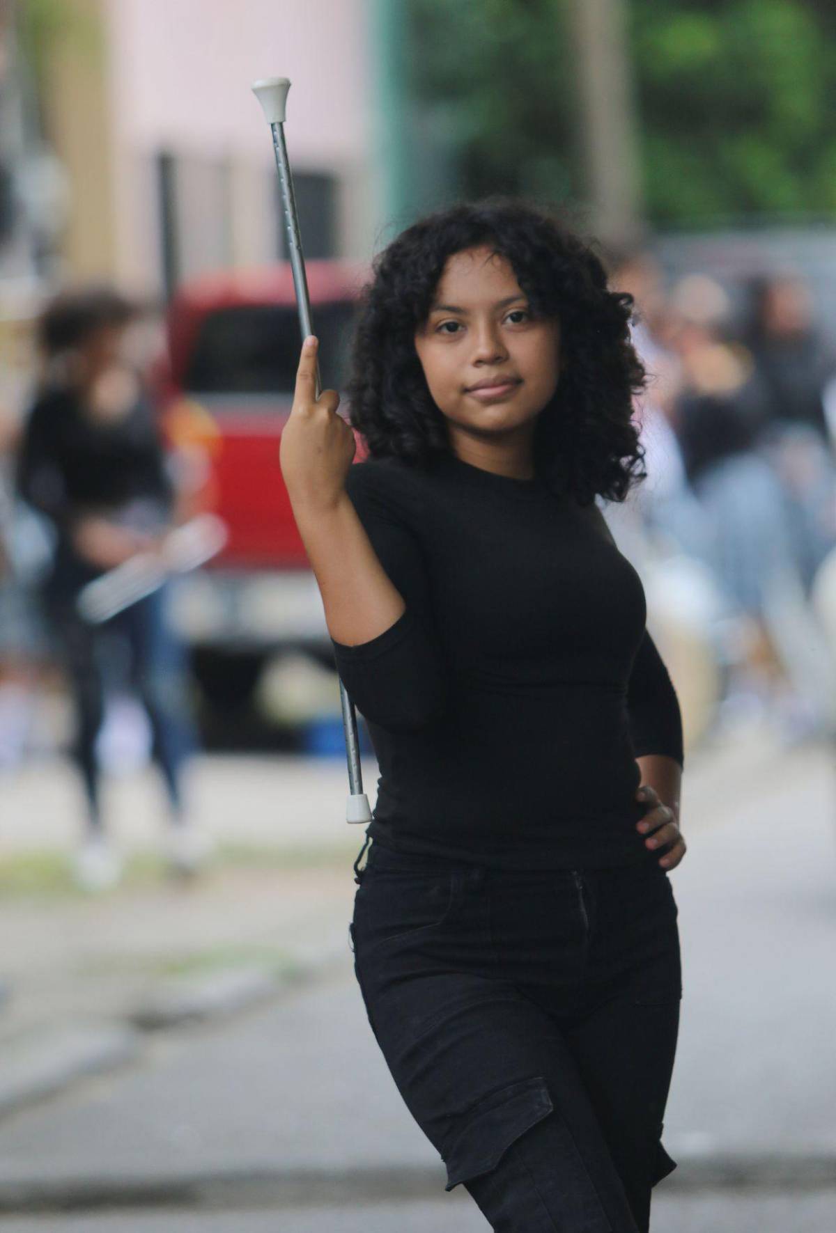 Con carisma y energía, palillonas del Instituto Beraca roban miradas previo al 15 de septiembre